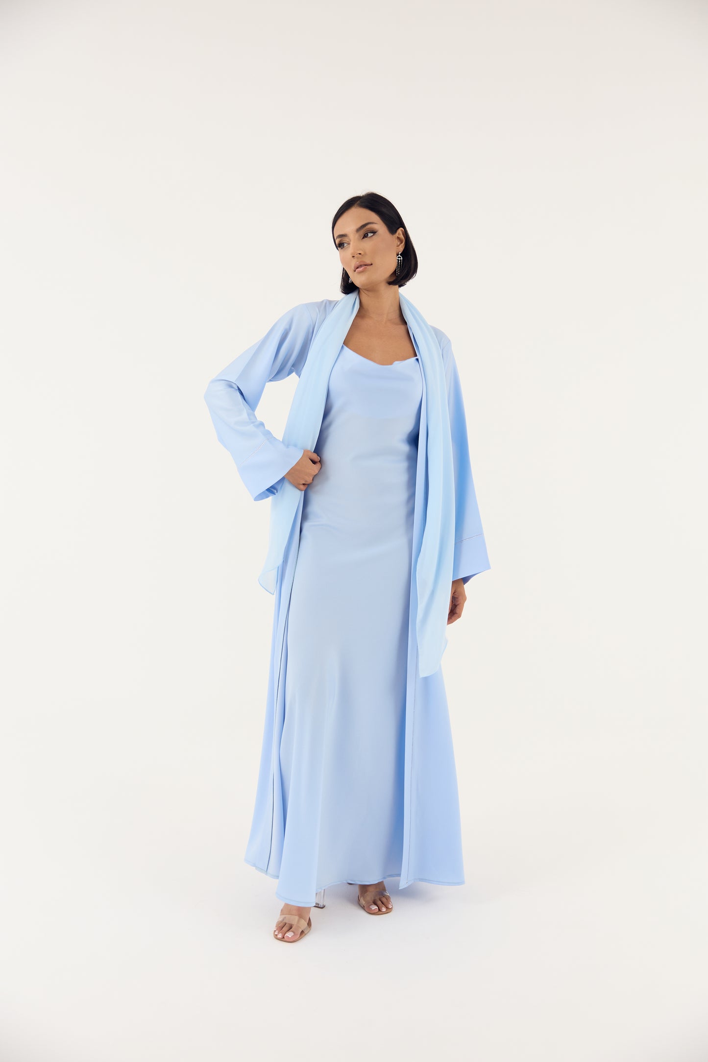 4-Piece Emirati Satin Set