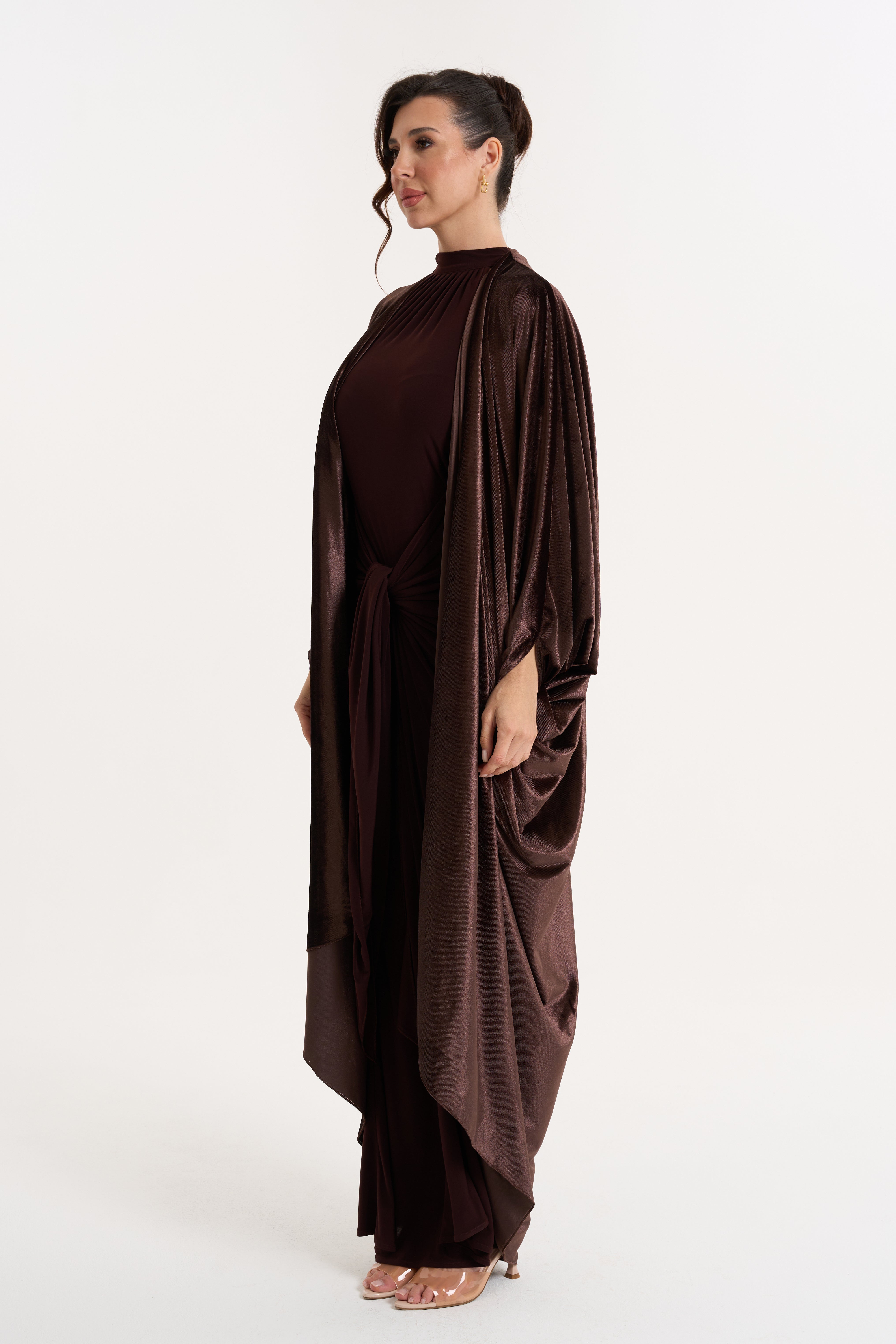 Velvet Abaya - Chocolate