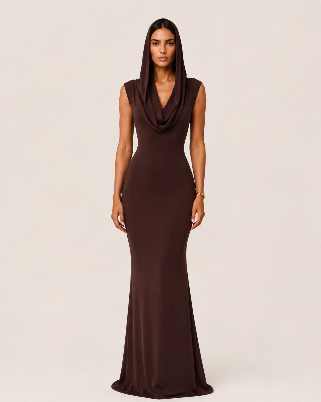 Brown Transforming Dress No Sleeves