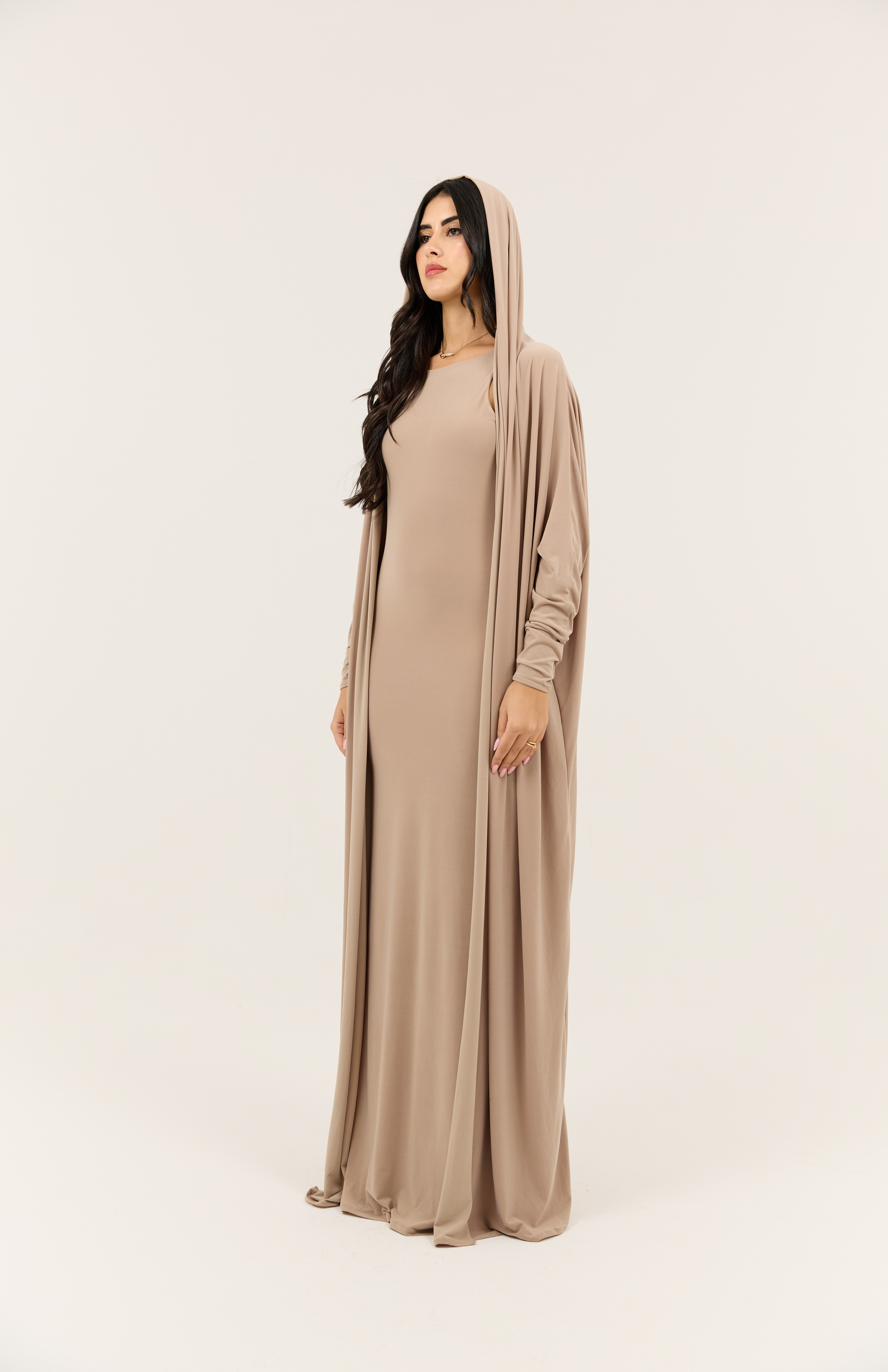 Nude Stretch Abaya