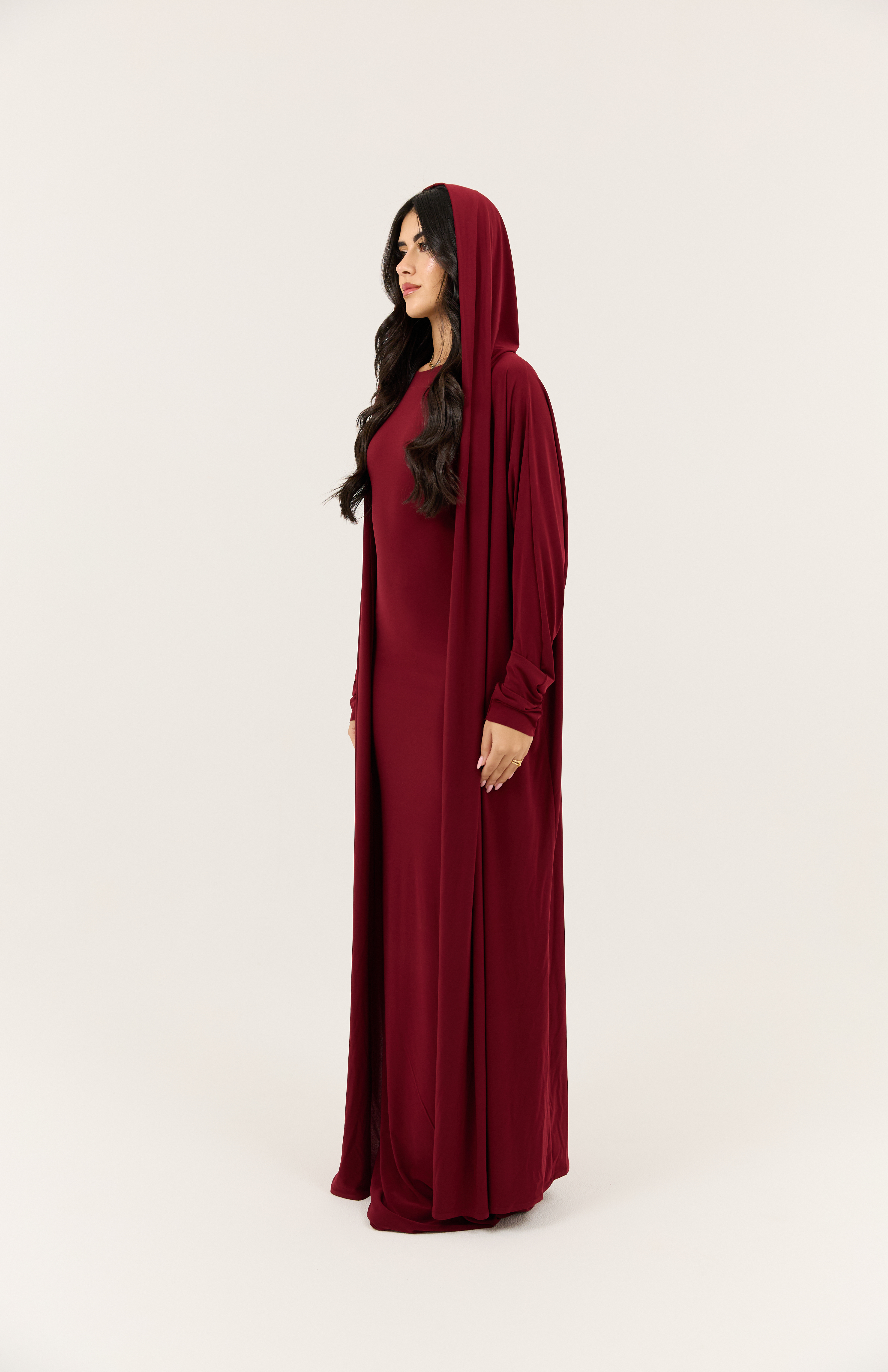 Cherry Stretch Abaya