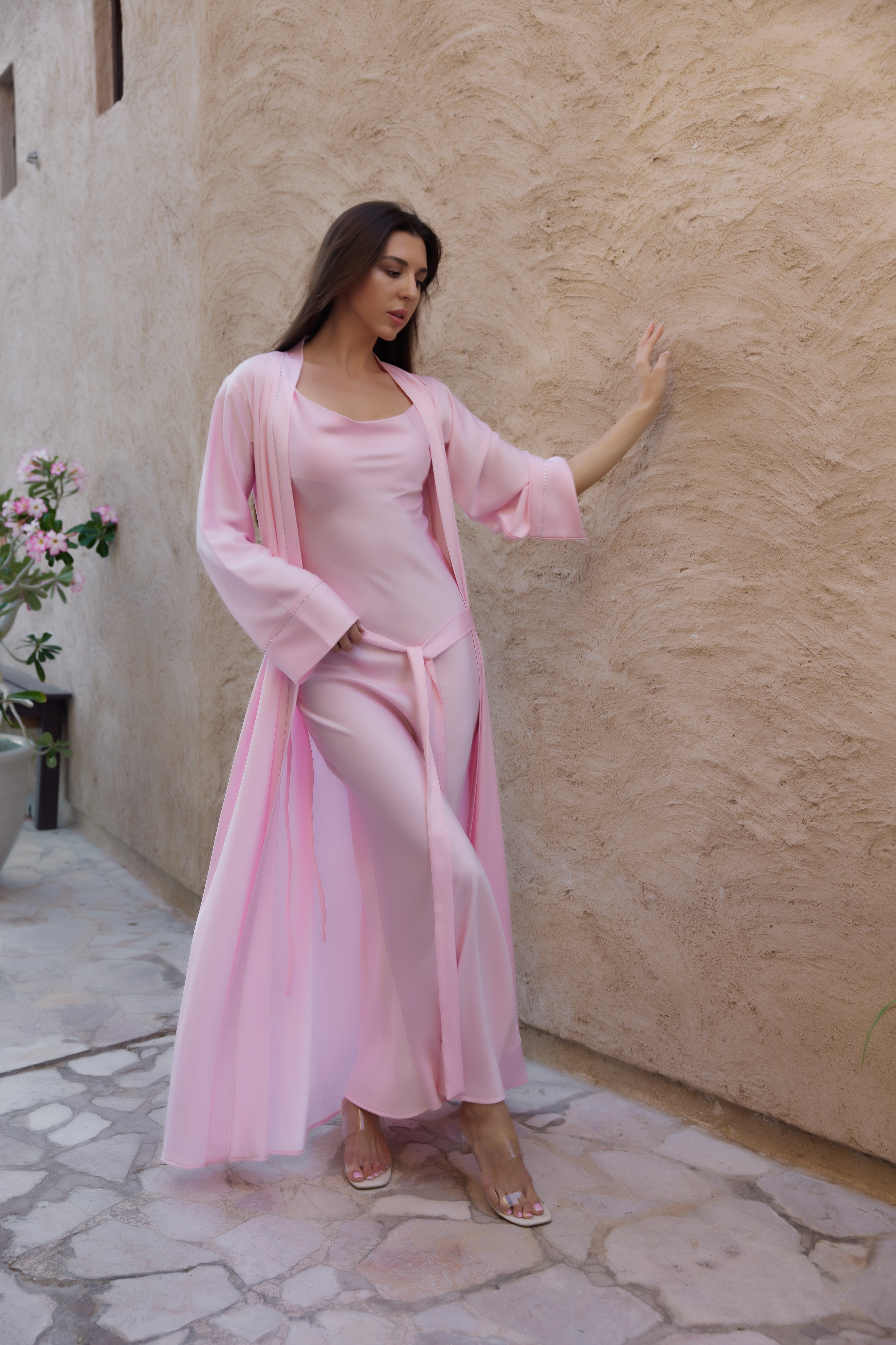 Emirati Satin Baby pink - Flaya