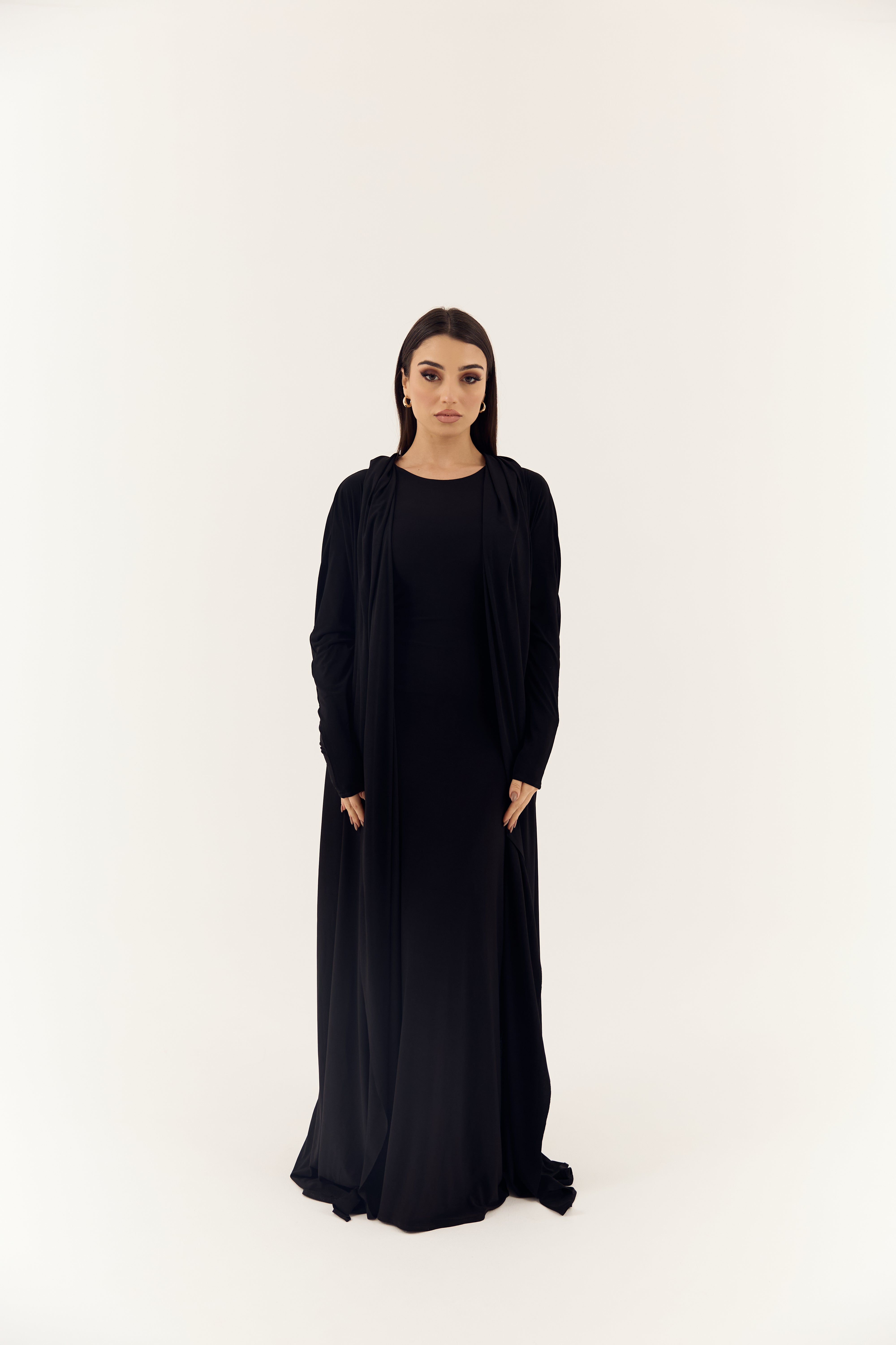 Black Stretch Abaya