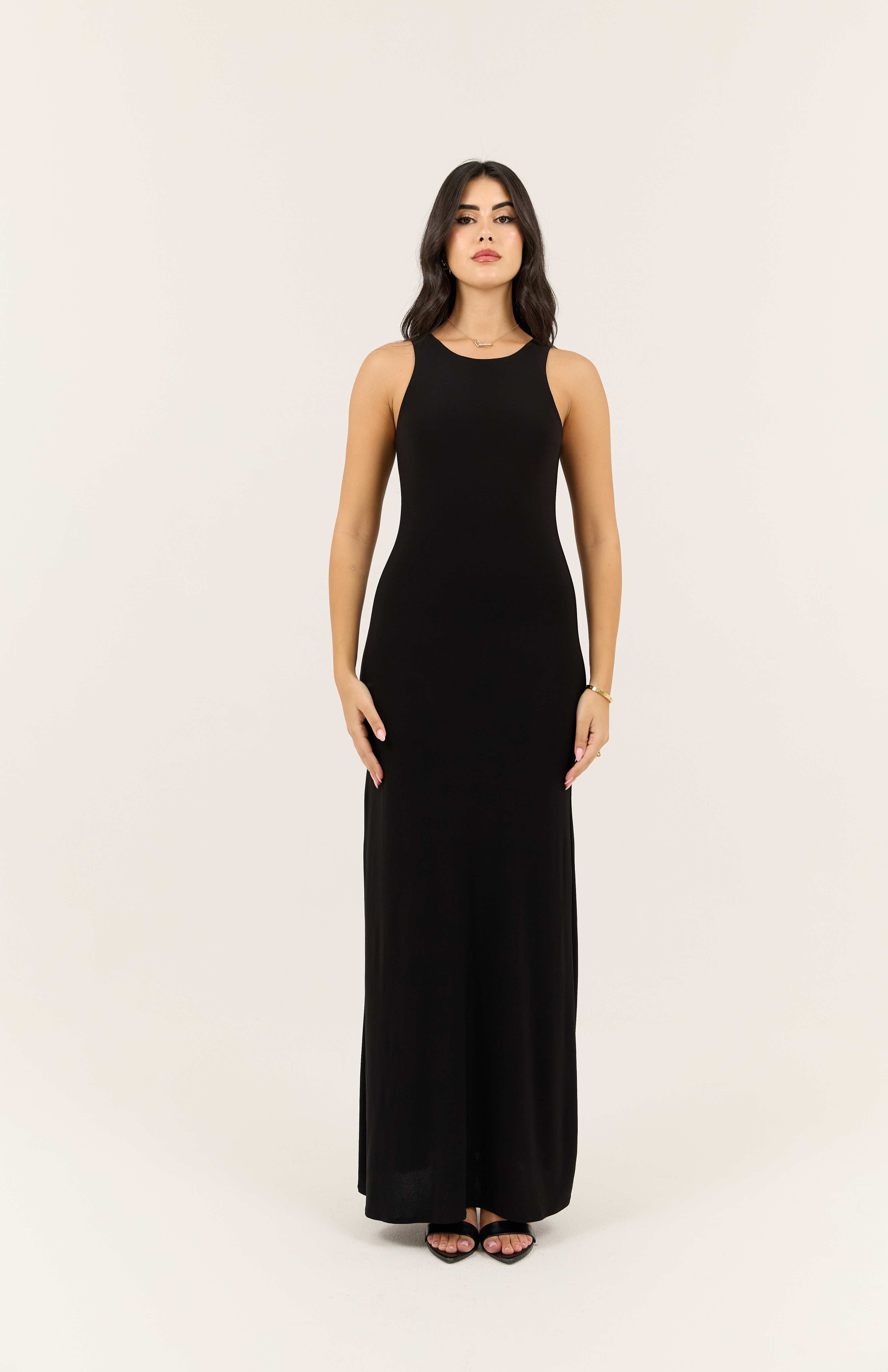 Black Basic Dress Sculpting Fit