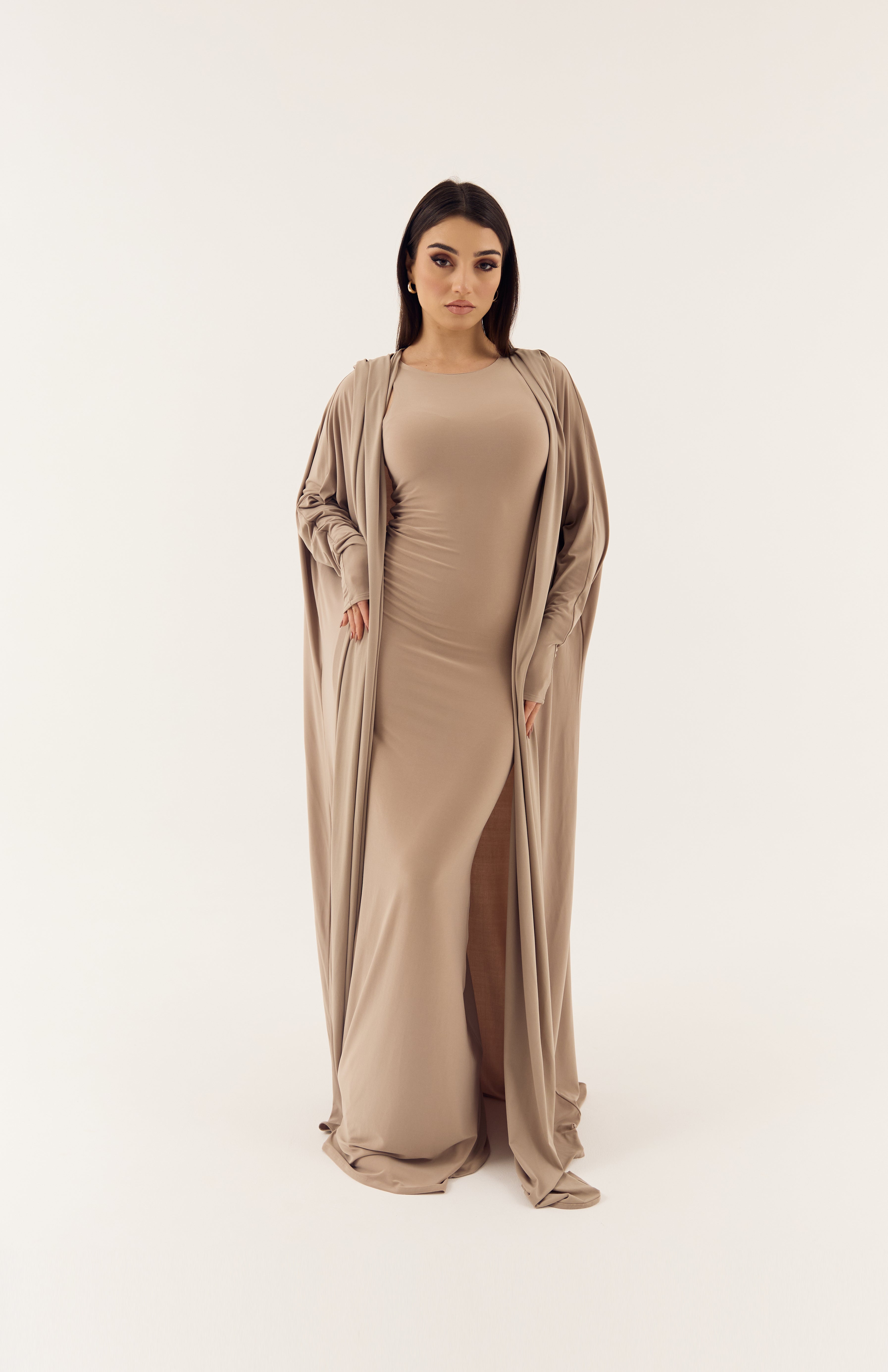 Nude Stretch Abaya