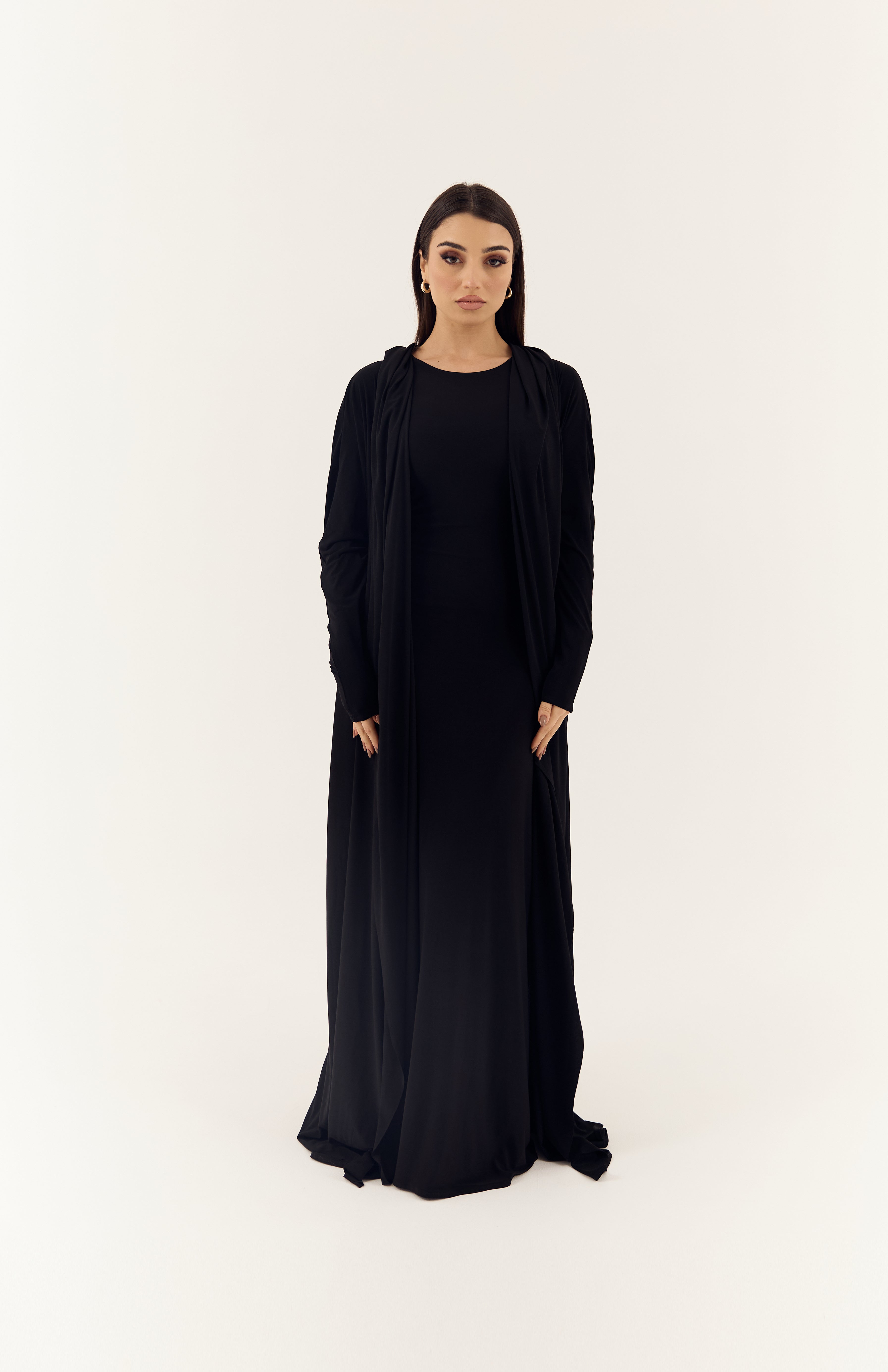Black Stretch Abaya