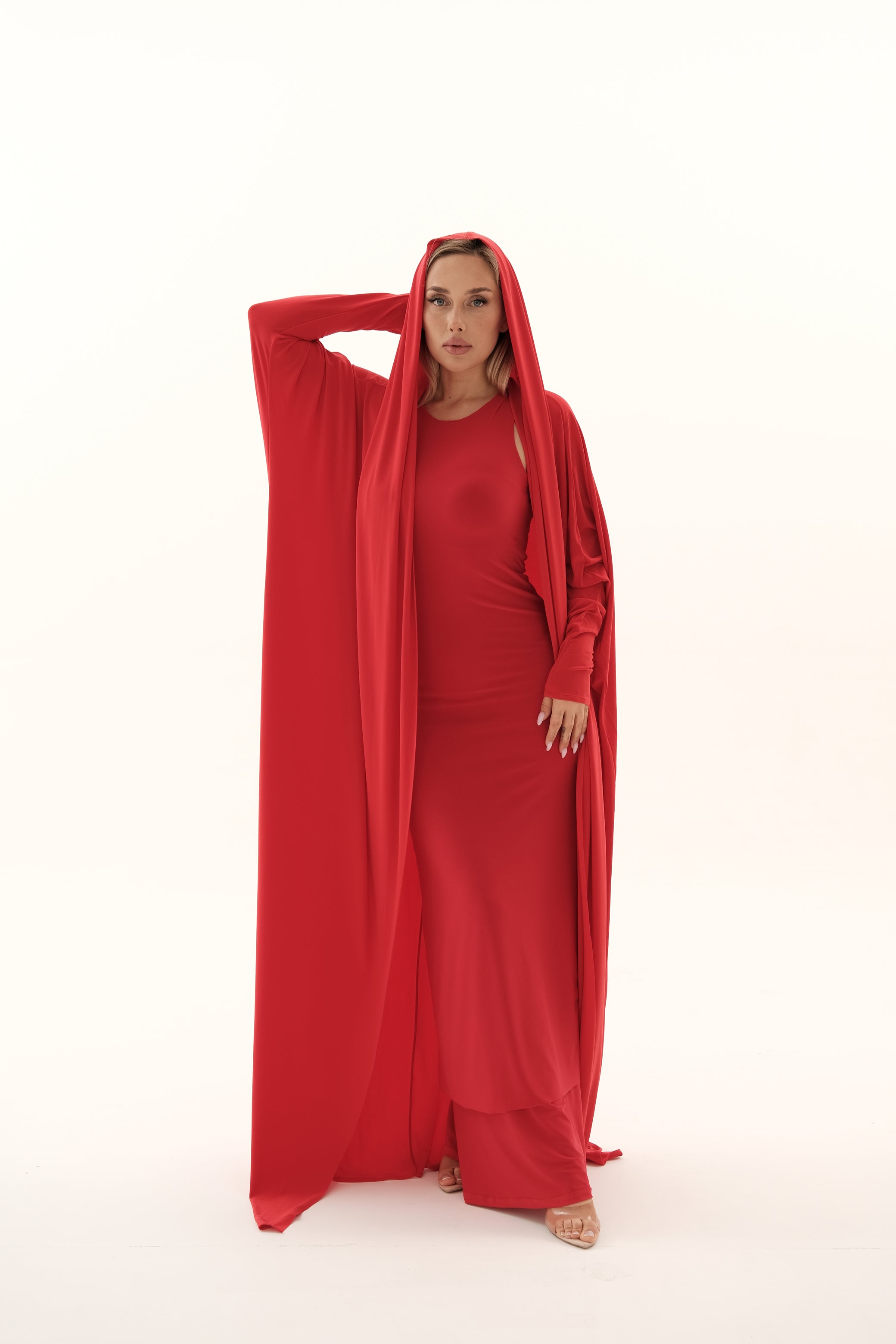 Stretching Abaya Red