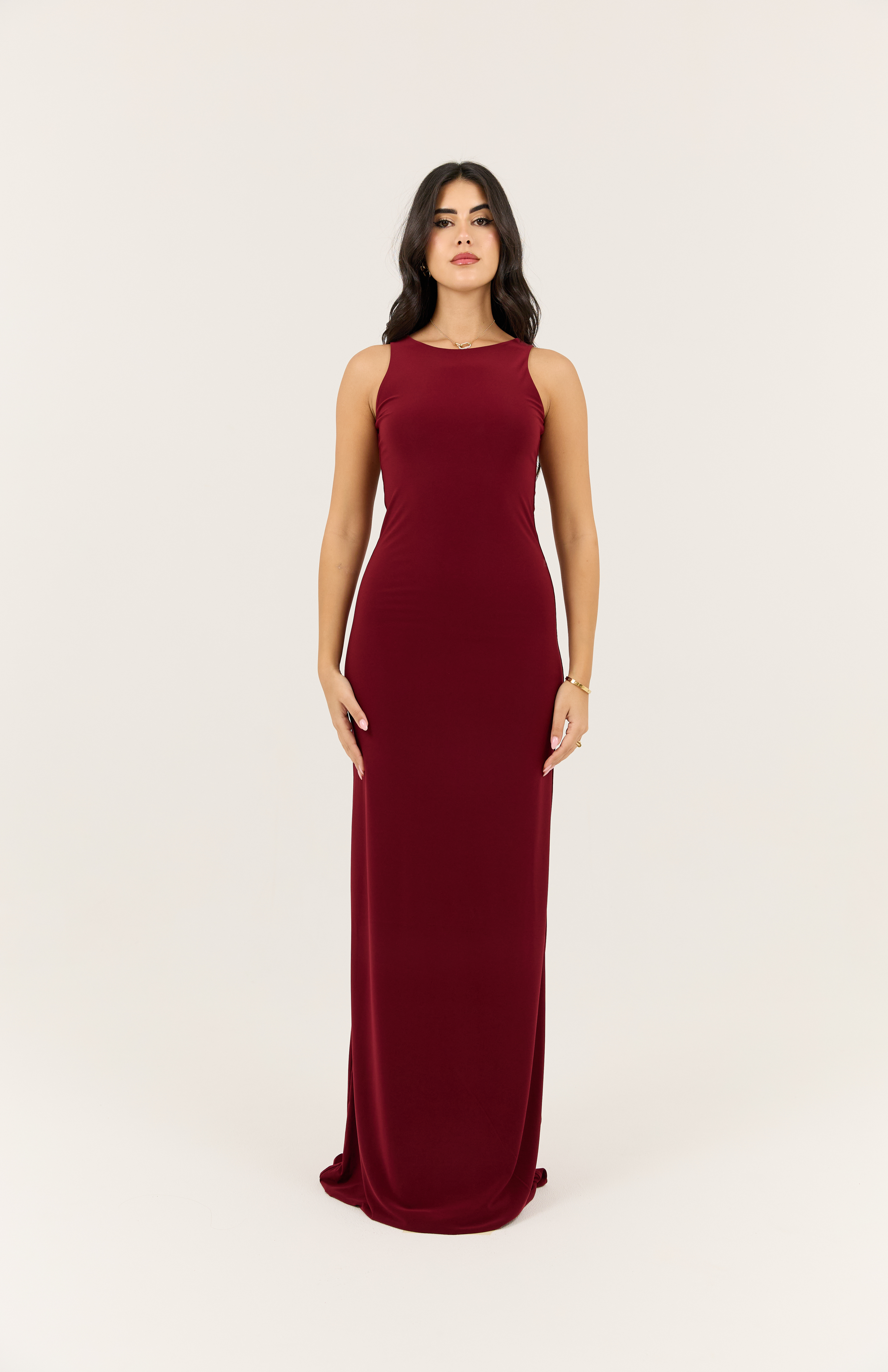 Cherry Basic Dress Sculpting Fit