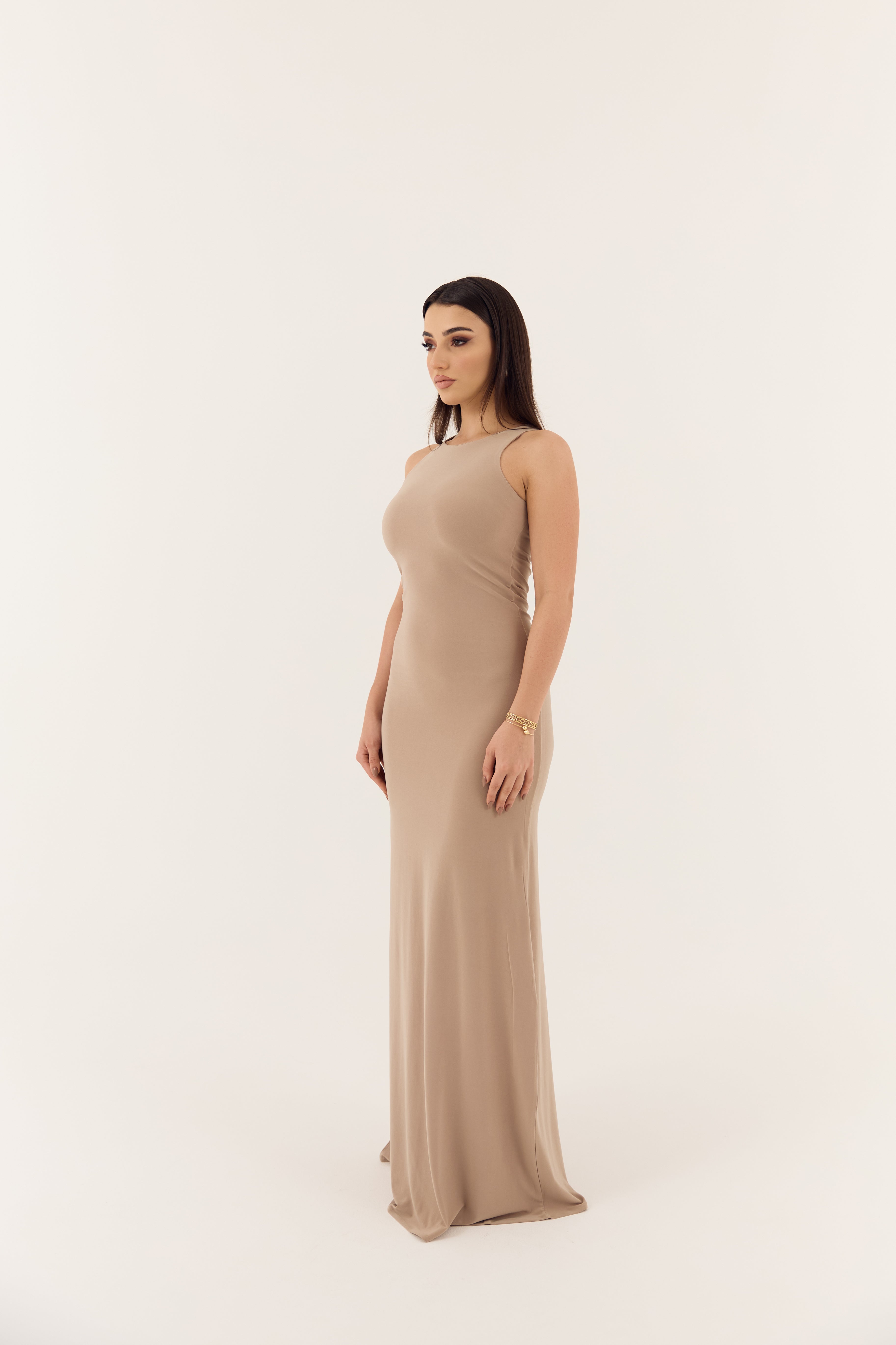 Nude Basic Dress - Sculpting Fit