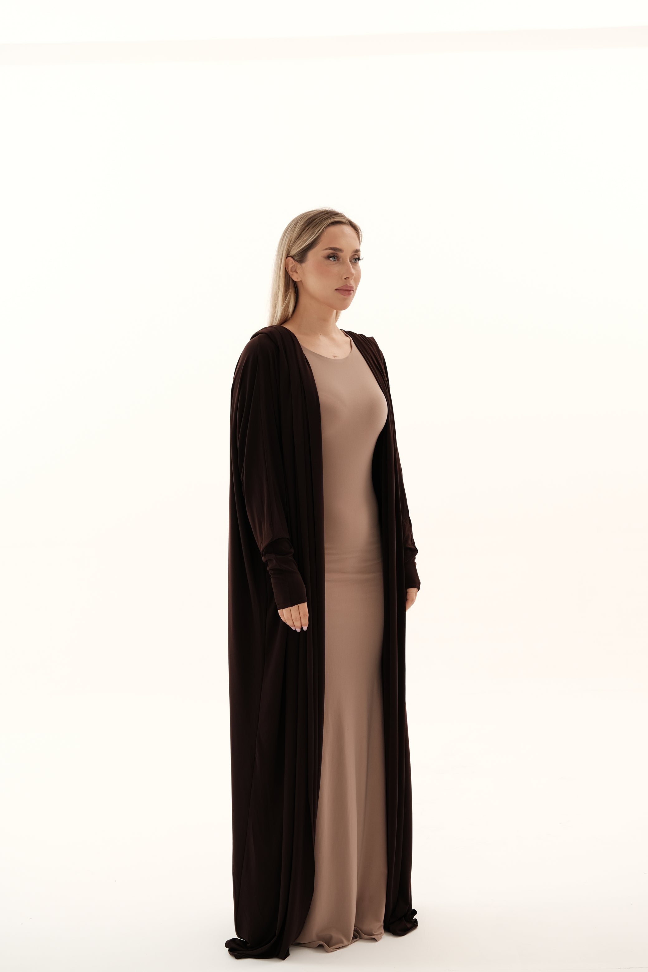 Stretching Abaya Chocolate