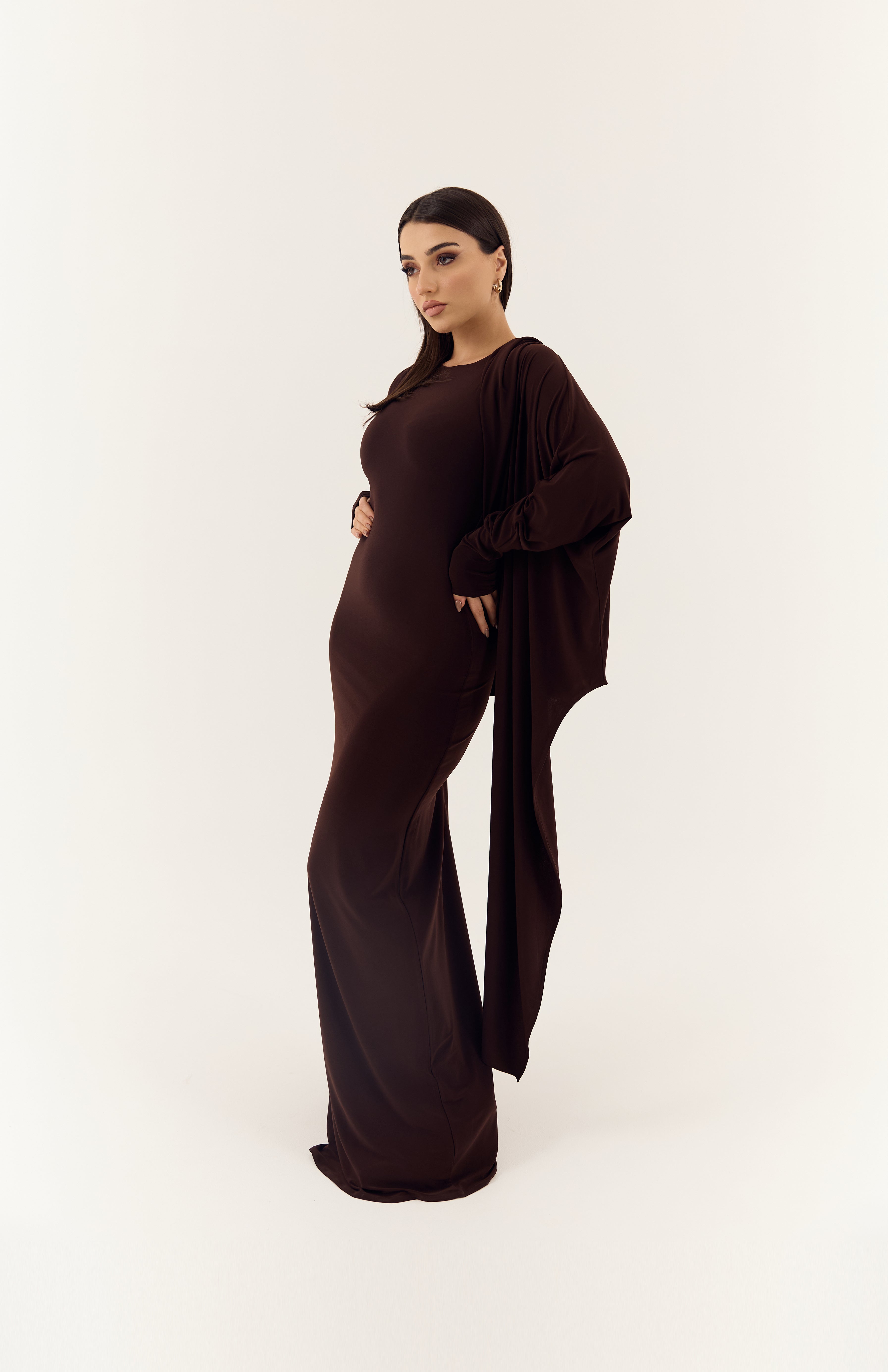 Brown Stretch Cover-Up