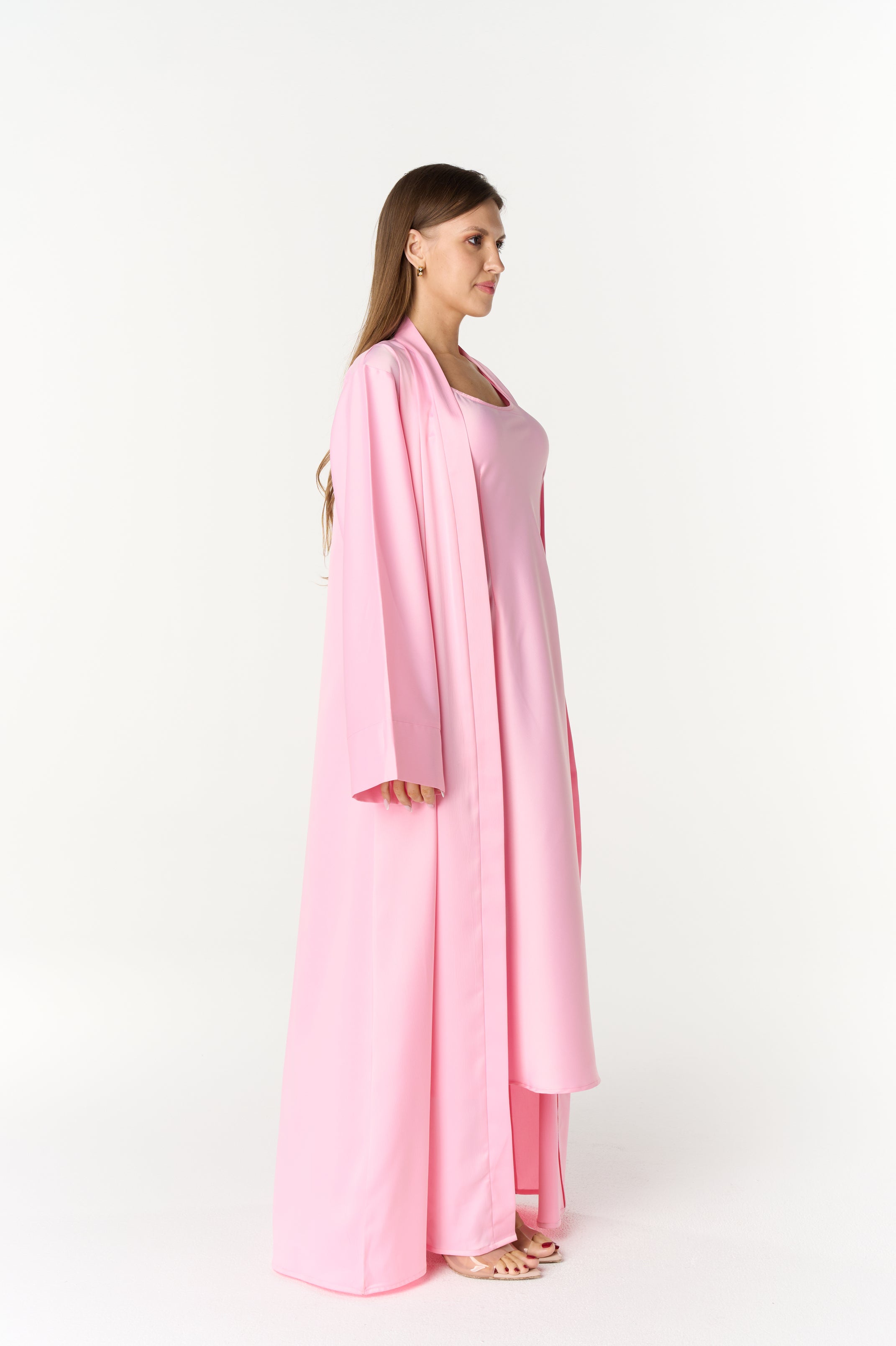 Pink Abaya set