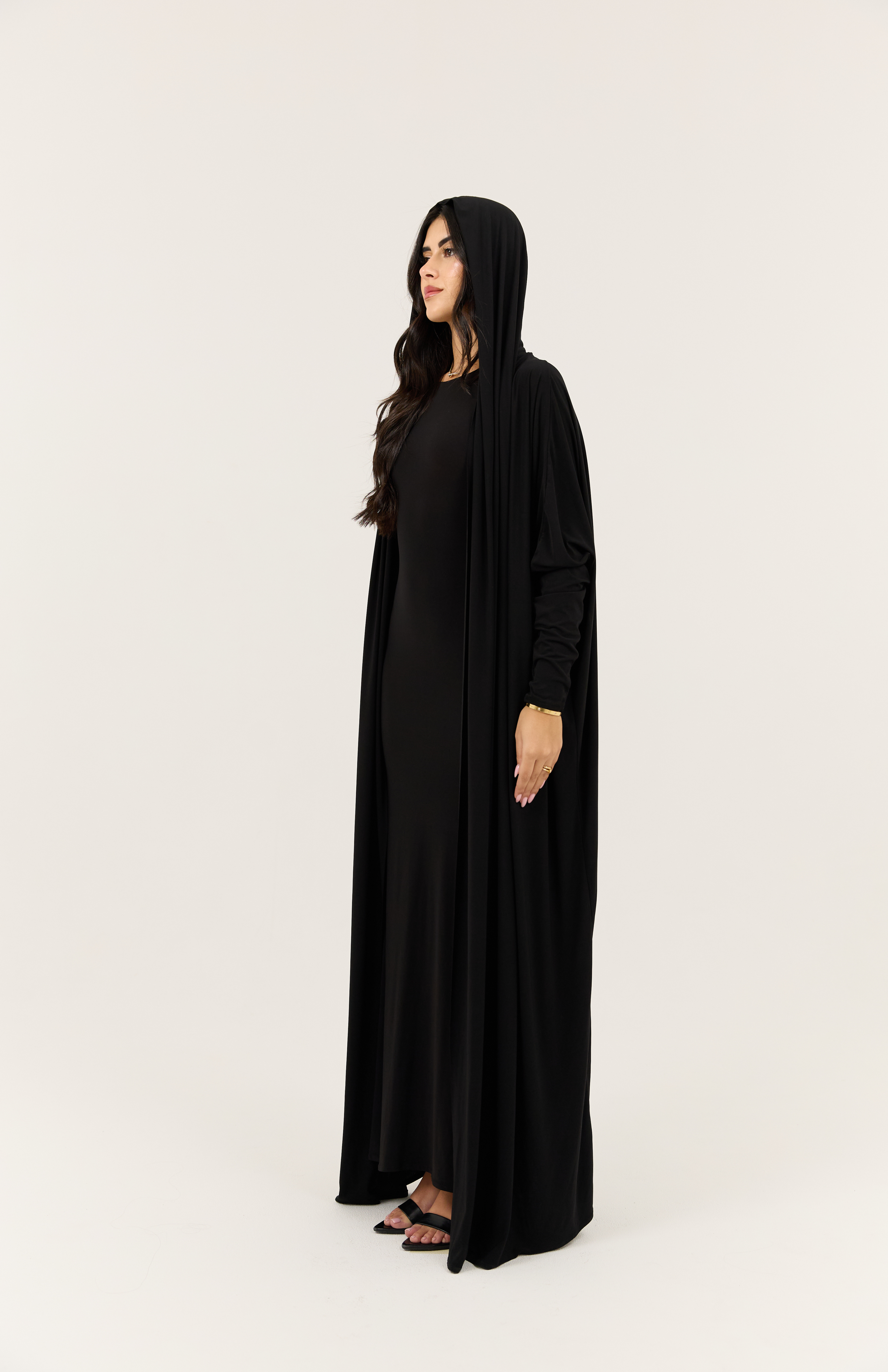 Black Stretch Abaya