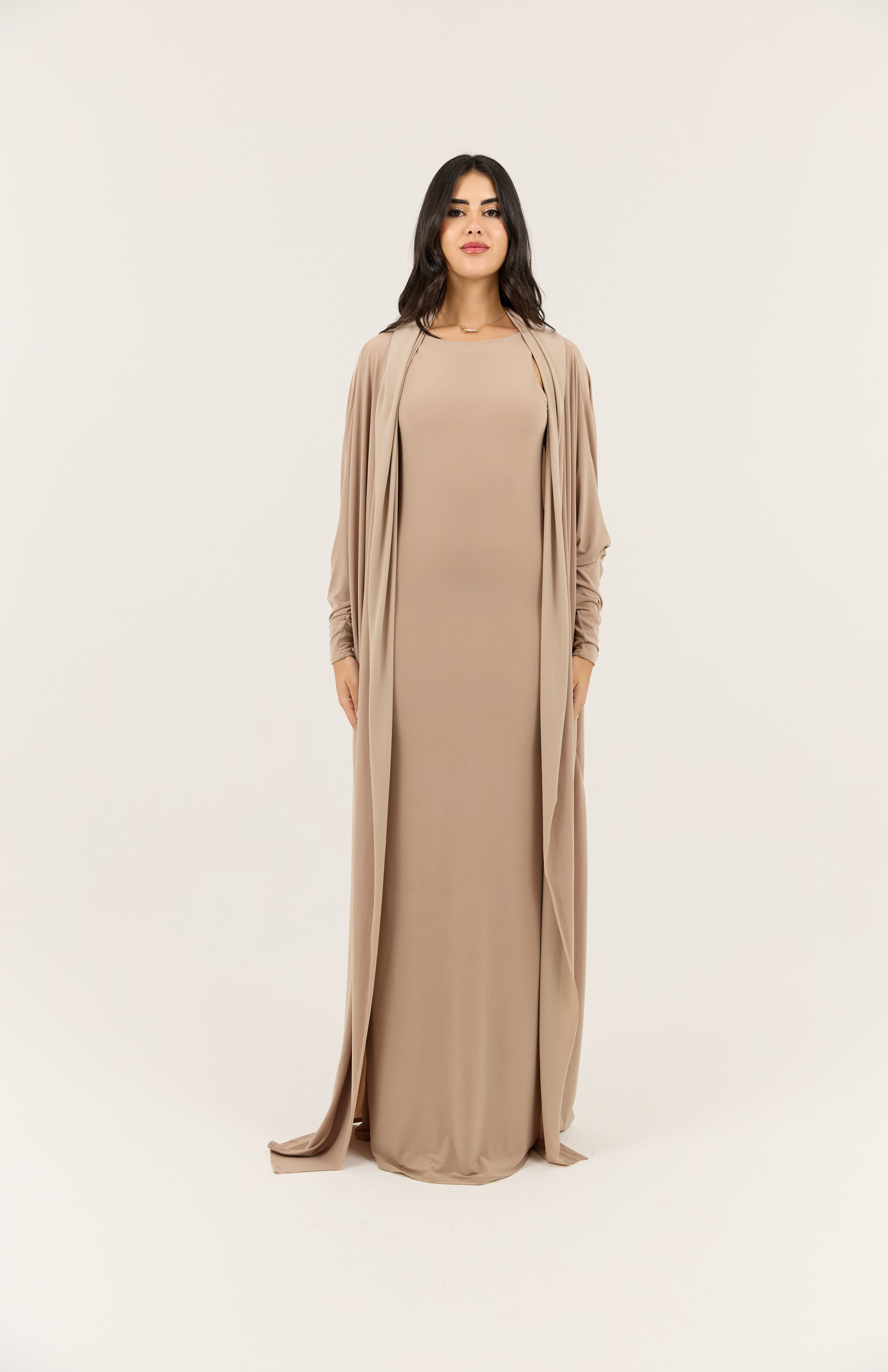Nude Stretch Abaya