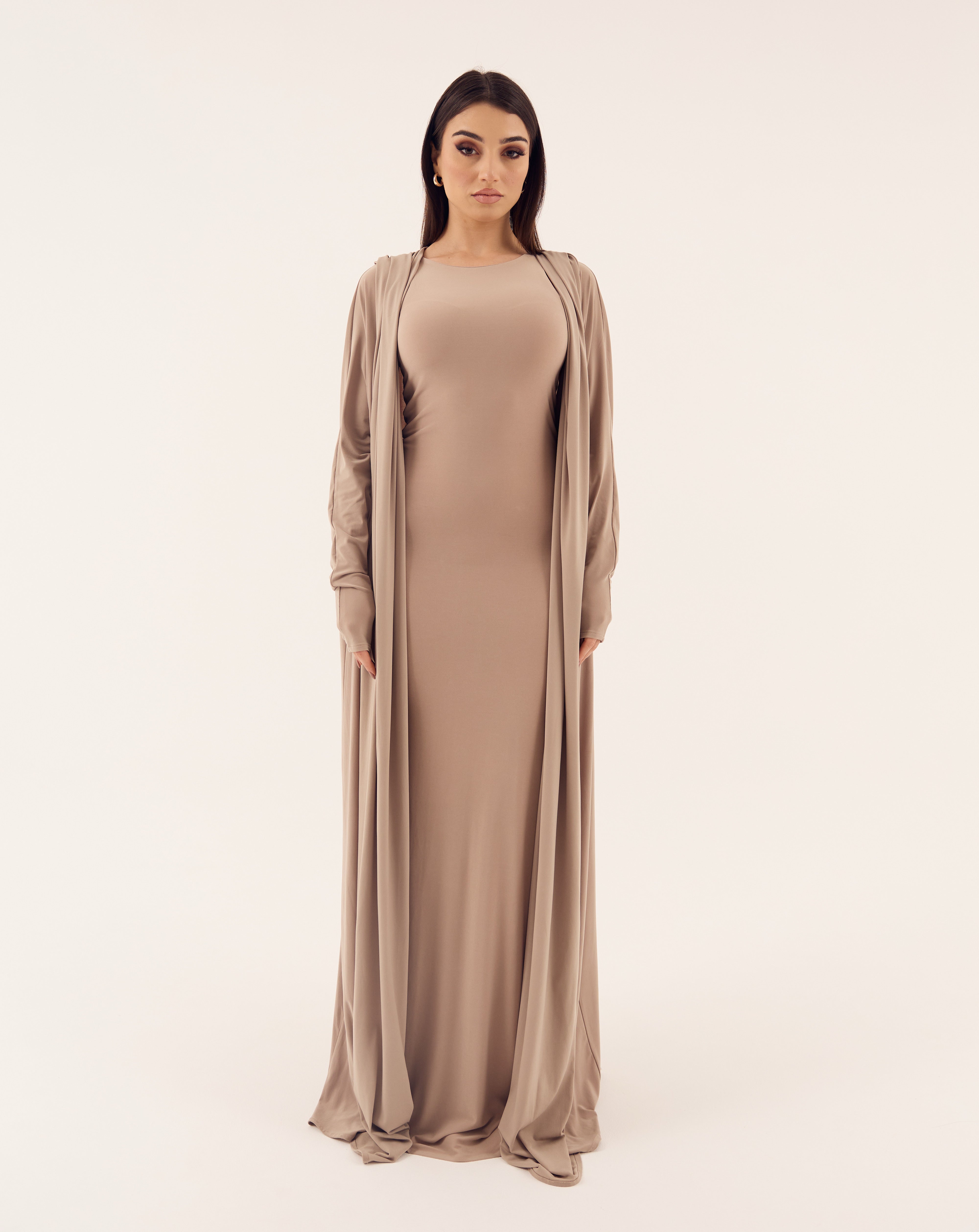 Nude Stretch Abaya
