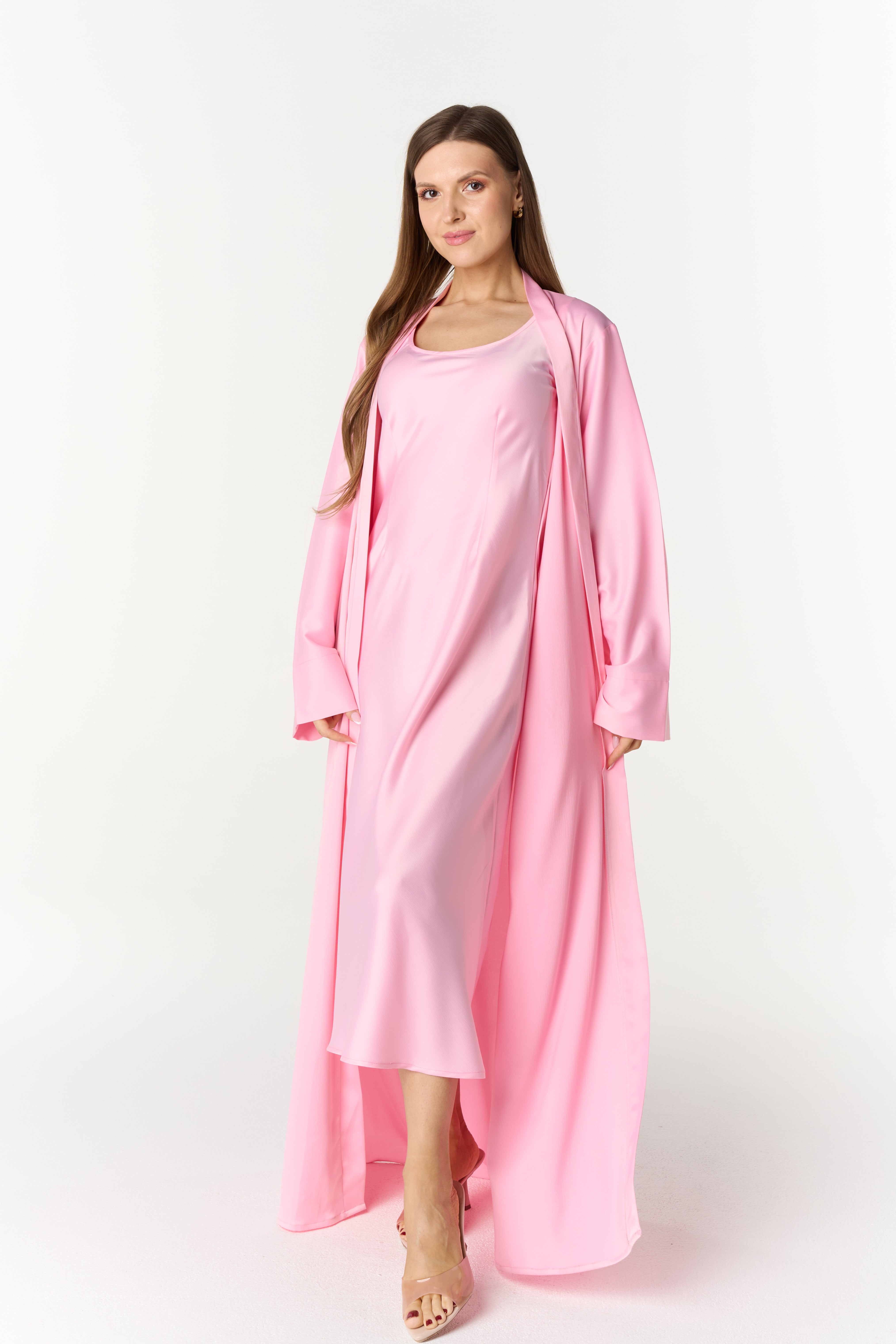Pink Abaya set