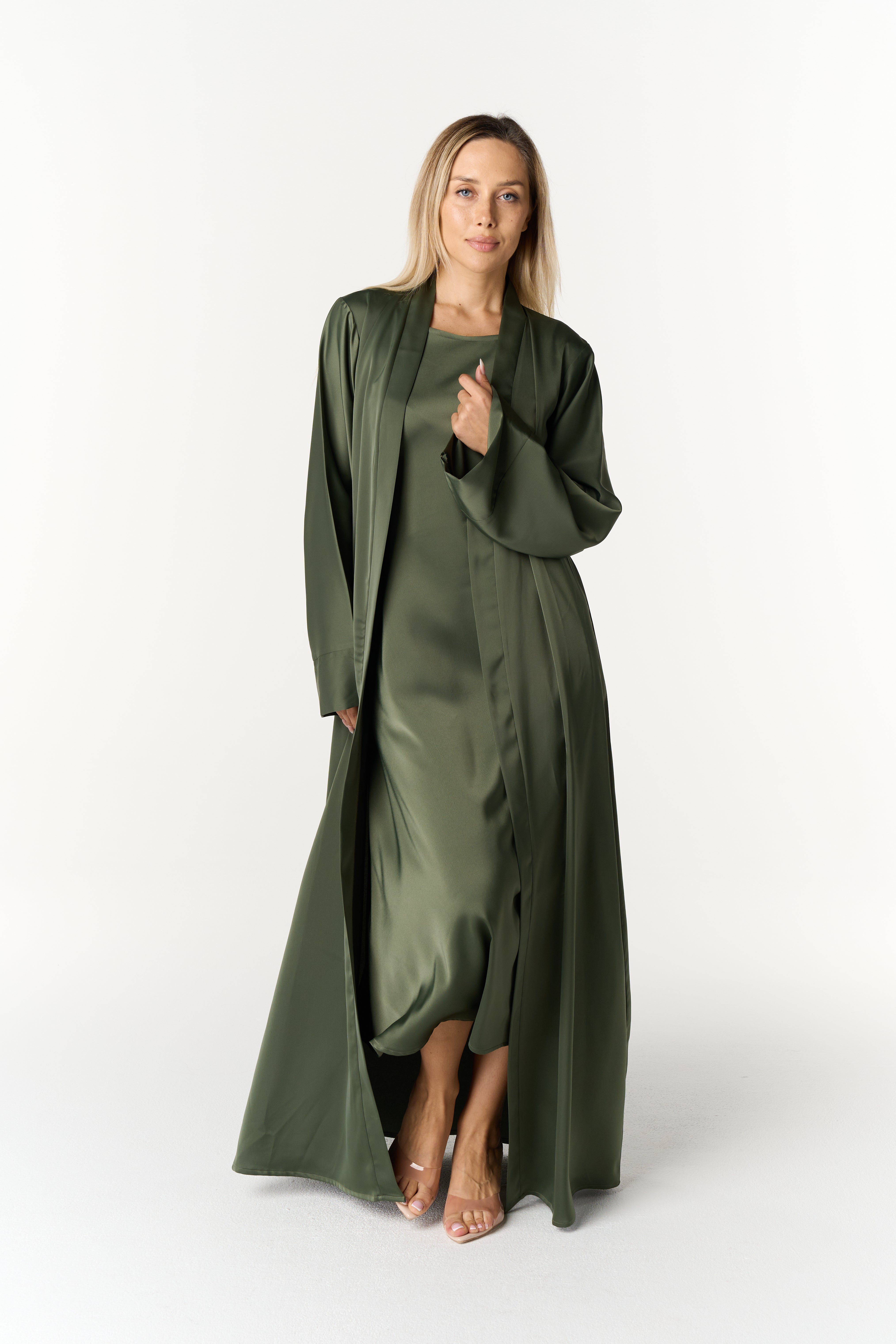 Elegant Satin Abaya