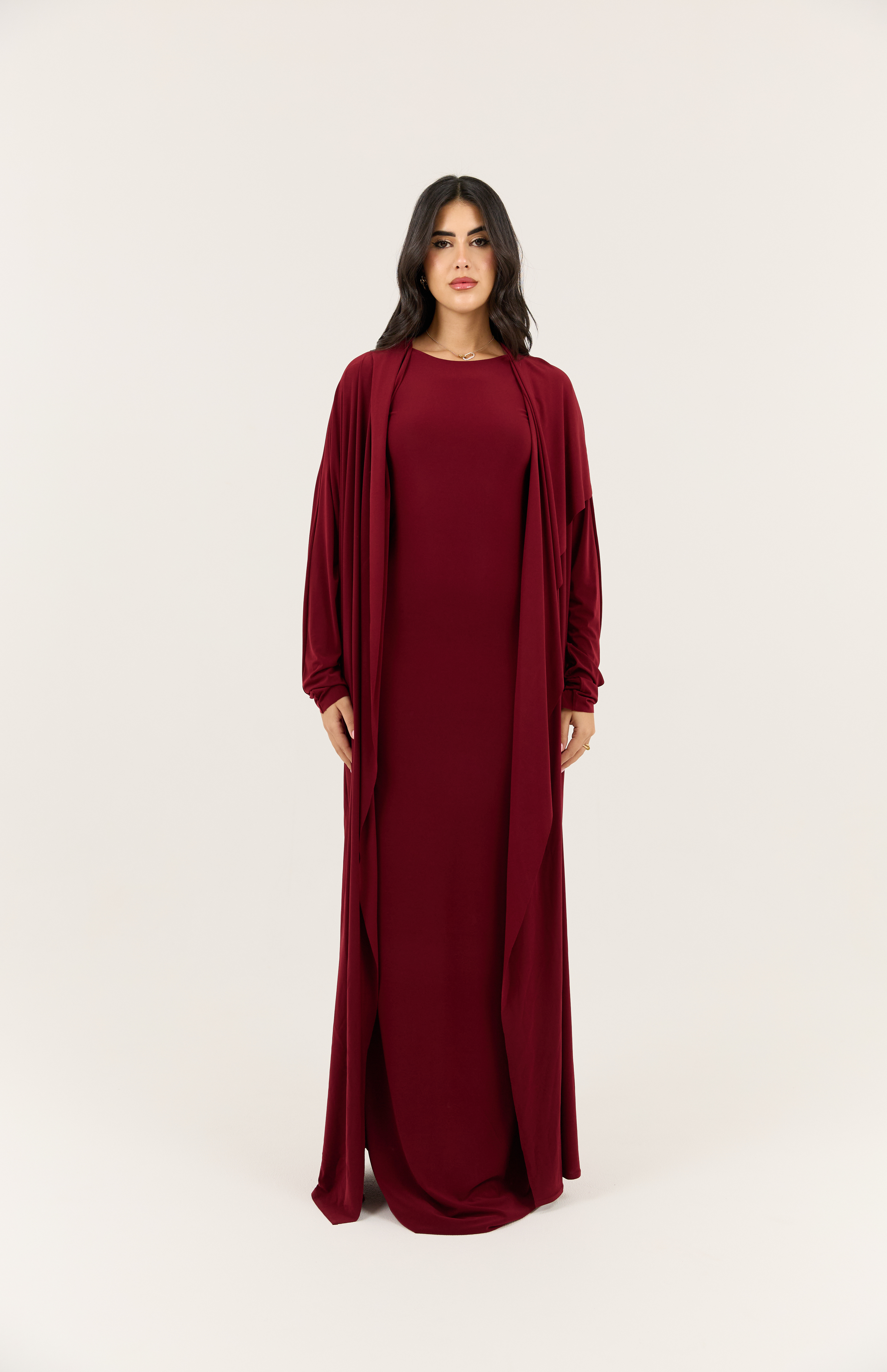 Cherry Stretch Abaya