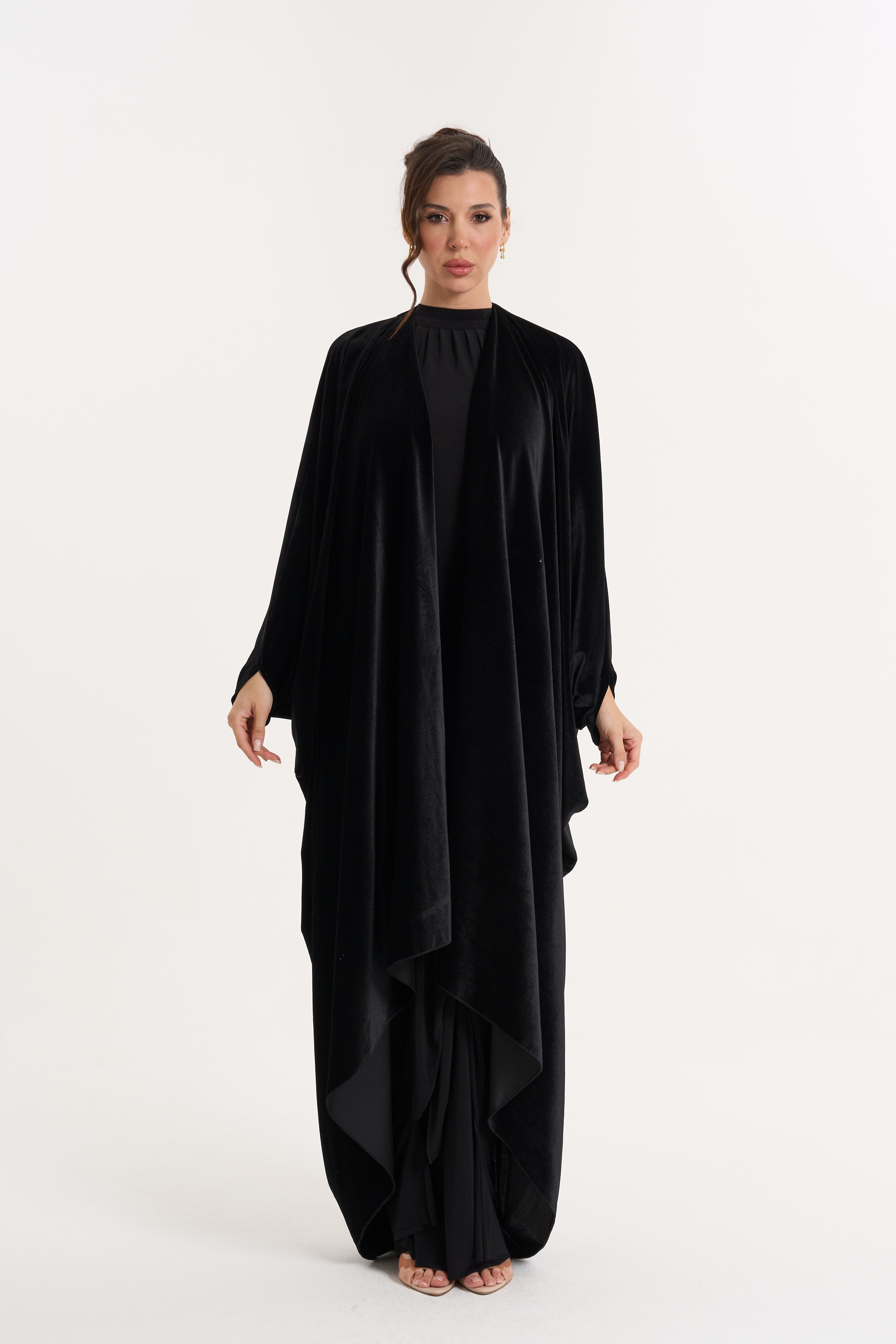 Velvet Abaya - Black