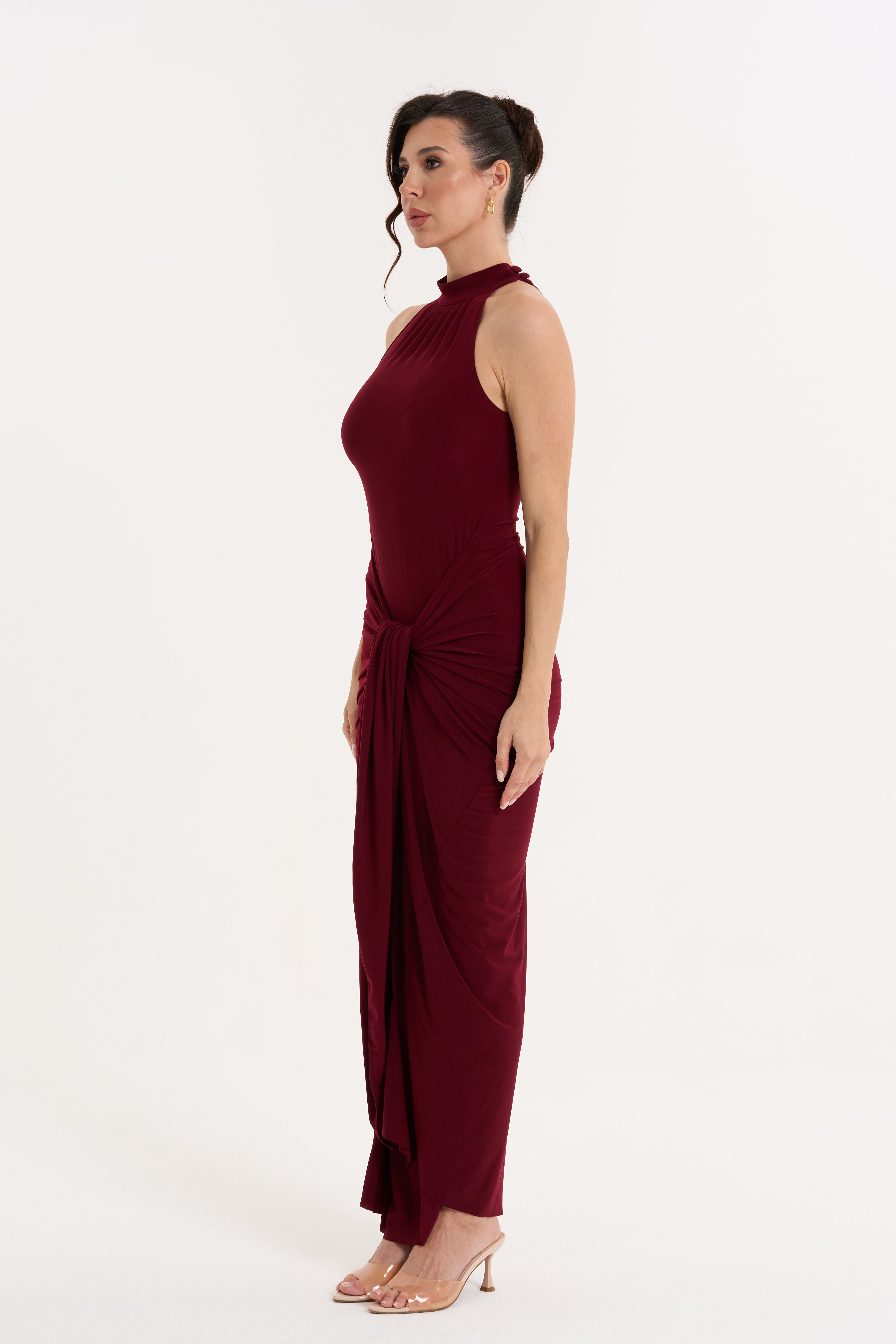 Cherry Mermaid Dress Sculpting Fit