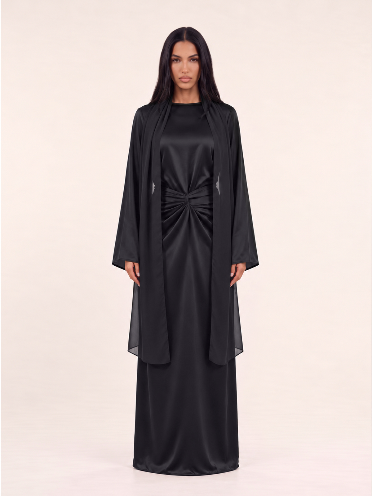 Pre-Order Black Butterfly Blouse & Skirt Set