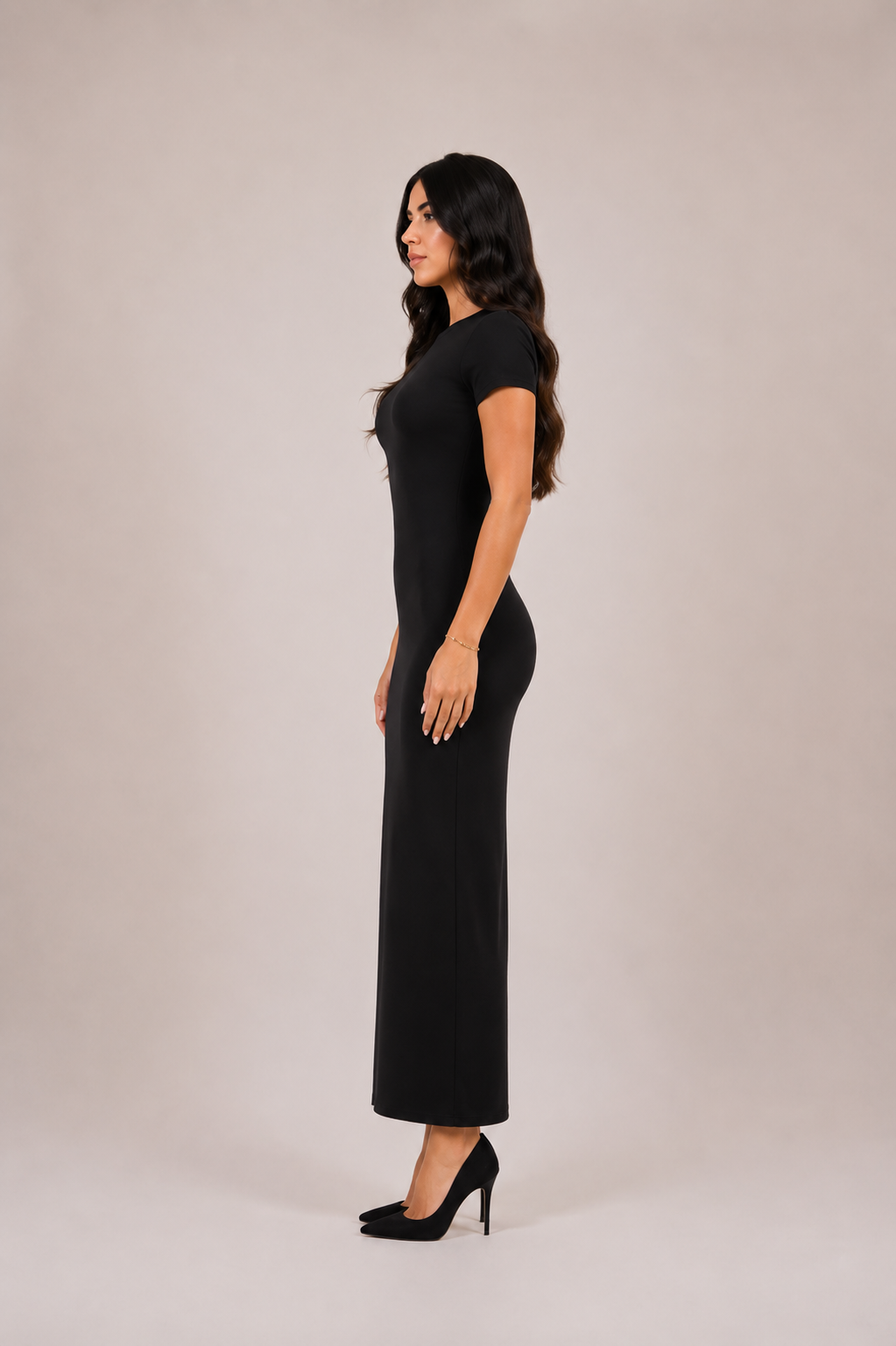 Basic Tee Dress - Black