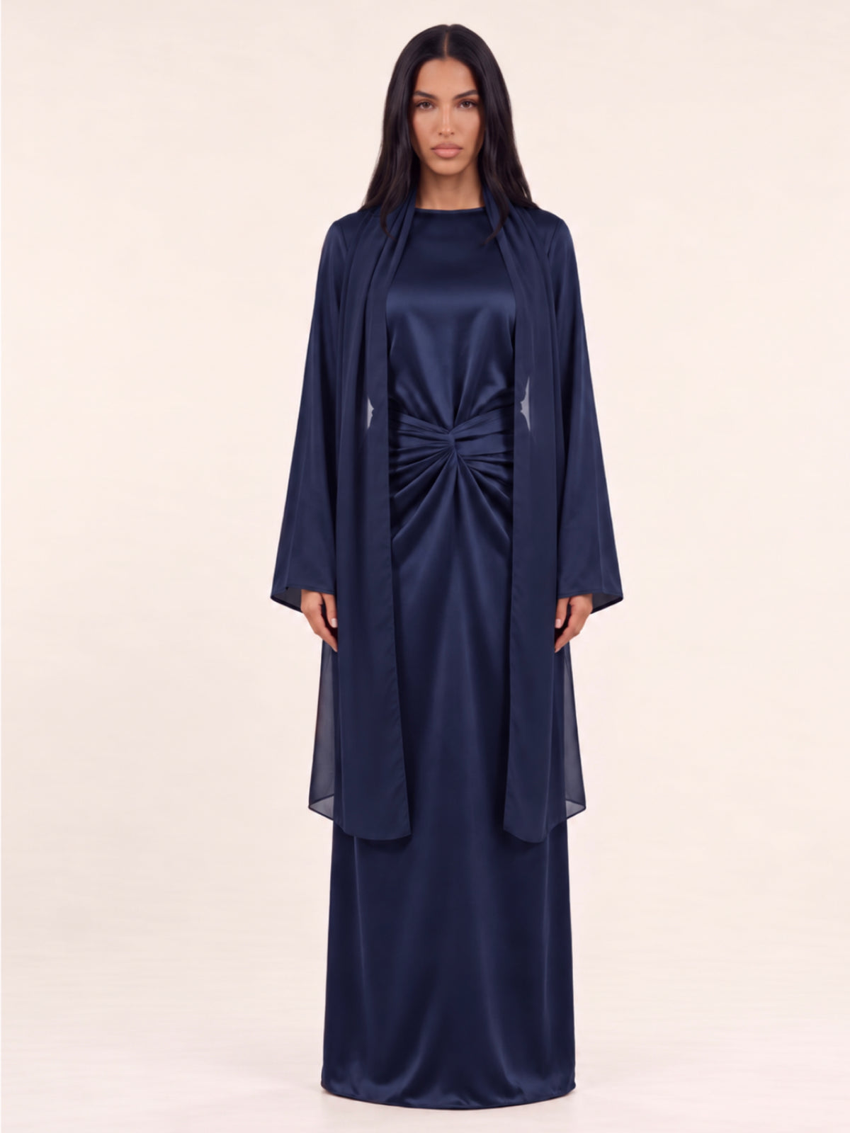 Pre-Order Blue Butterfly Blouse & Skirt Set