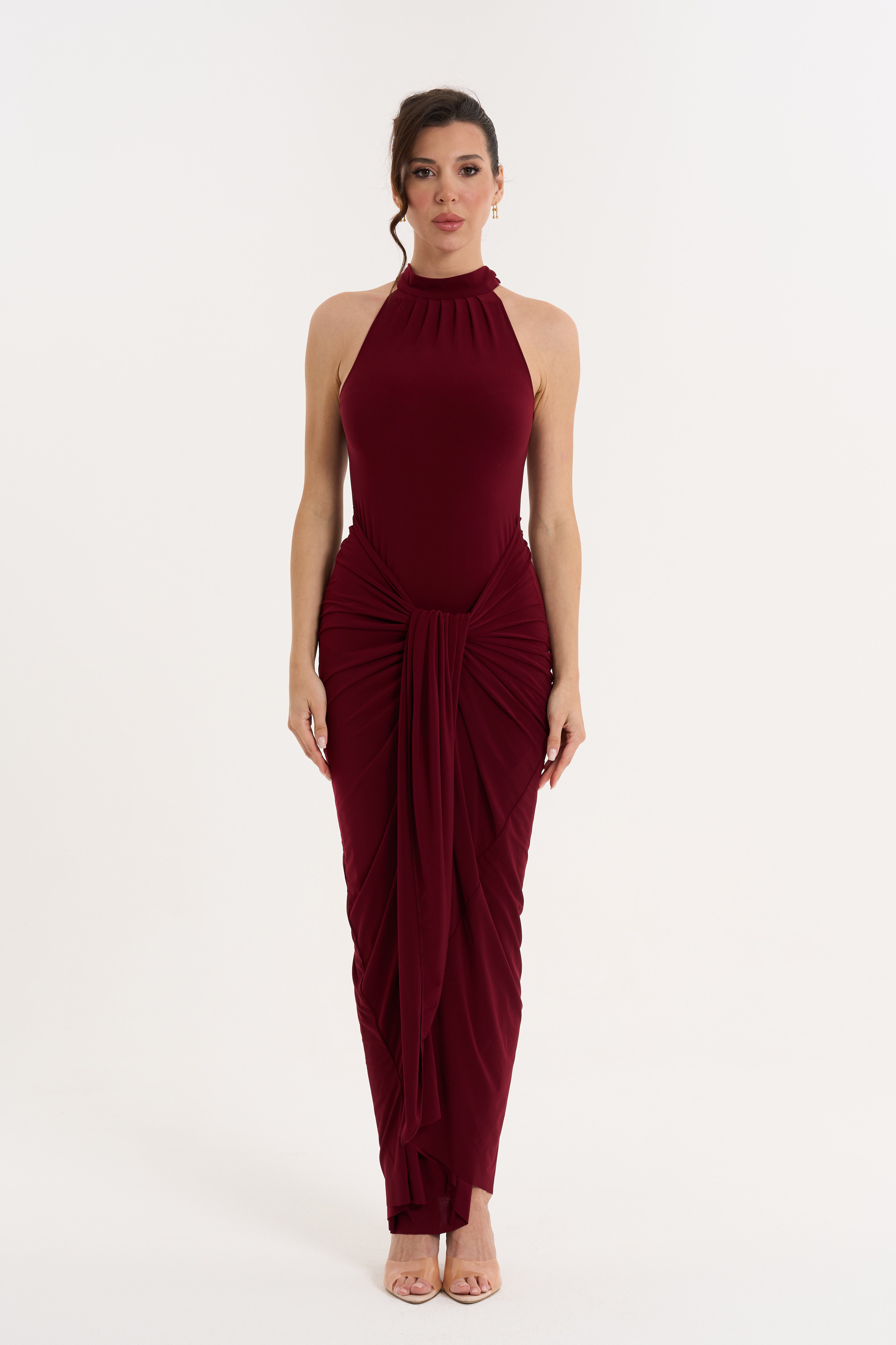 Cherry Mermaid Dress Sculpting Fit