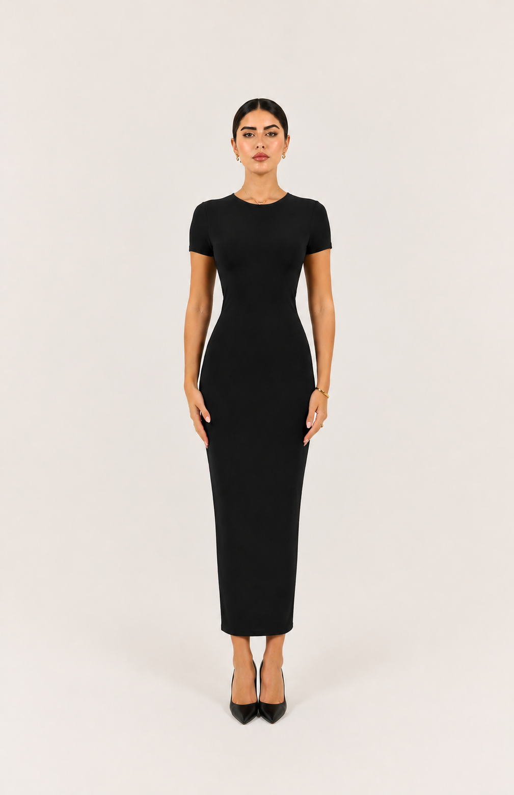 Basic Tee Dress - Black