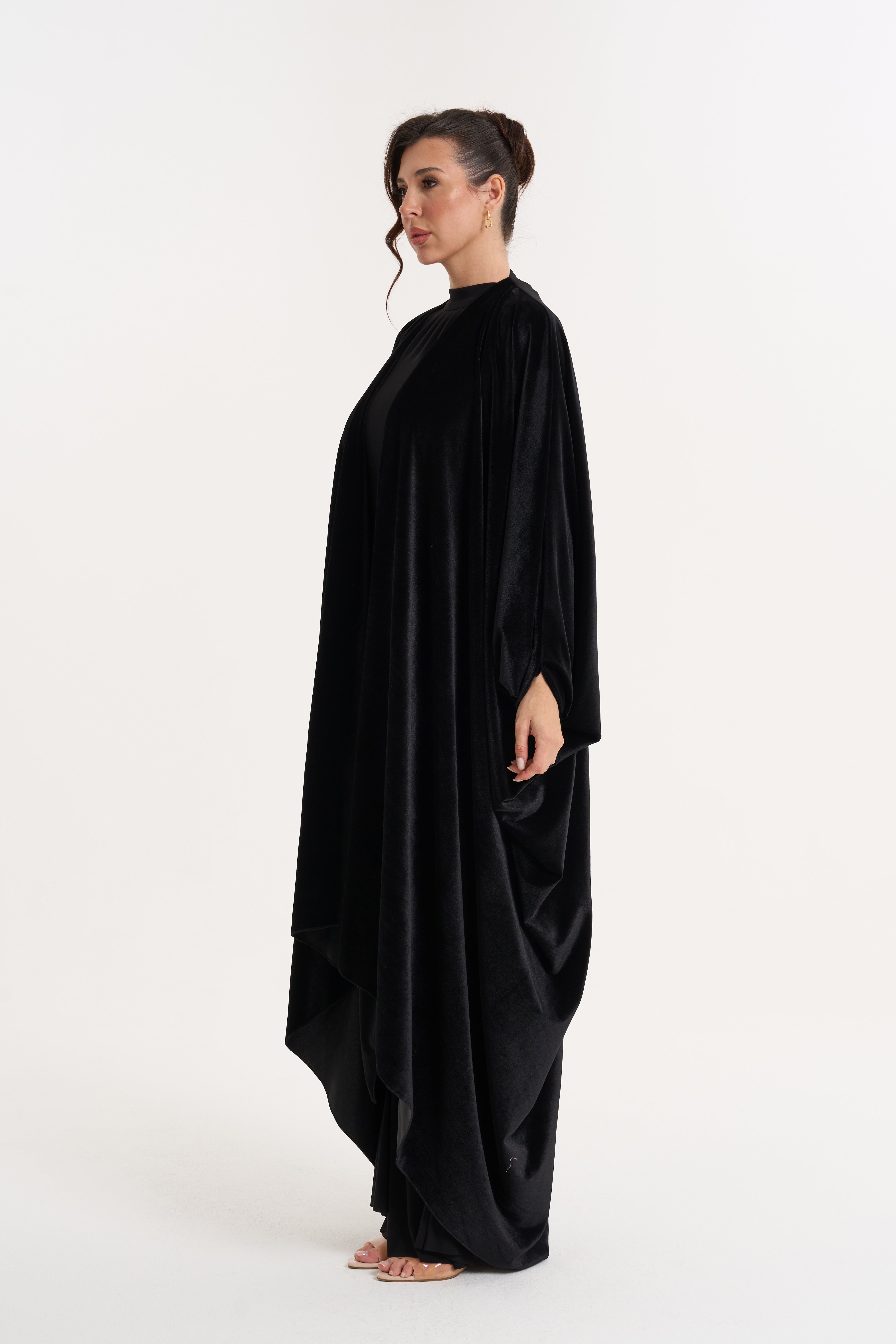 Velvet Abaya - Black