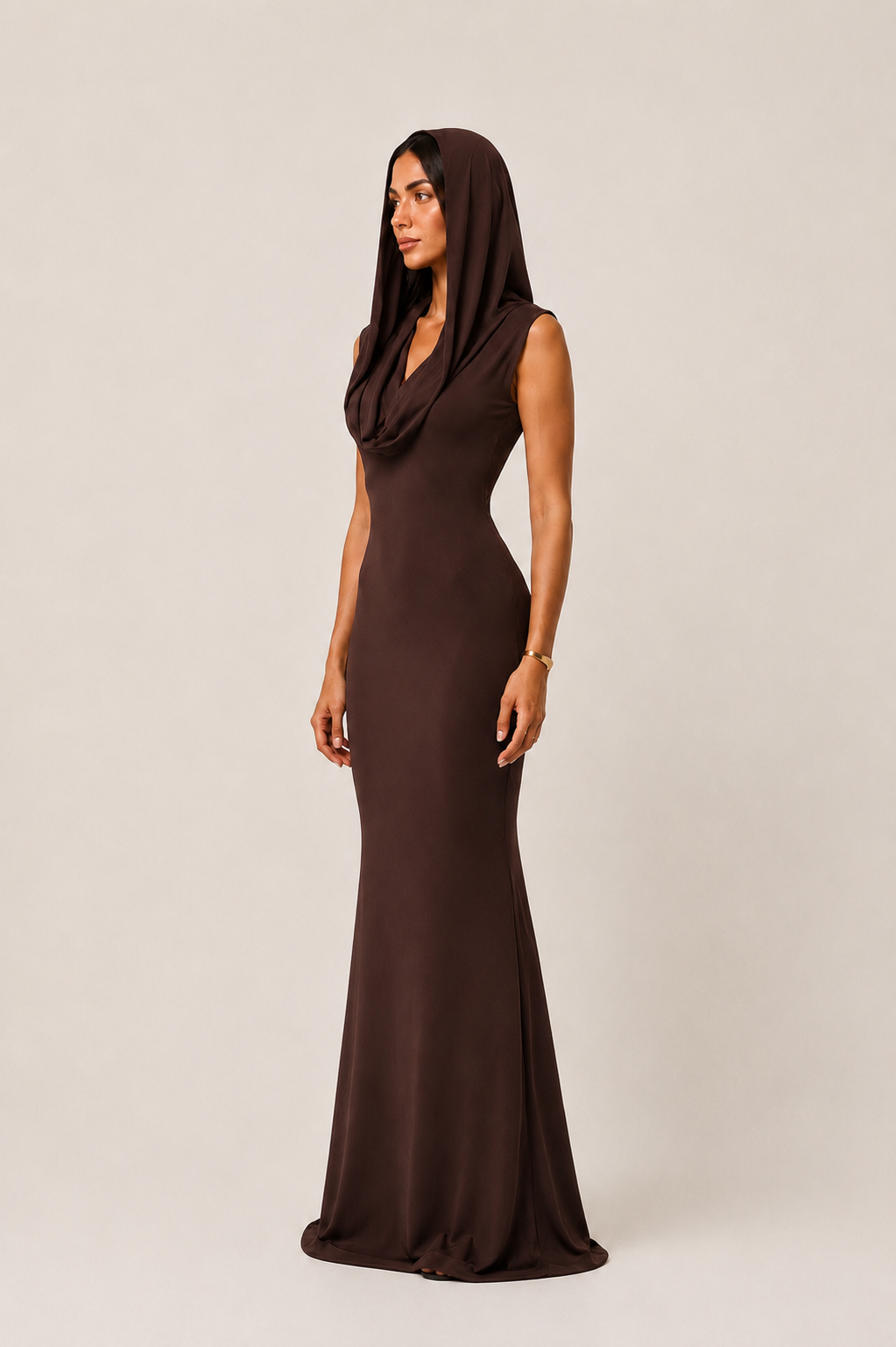 Brown Transforming Dress No Sleeves
