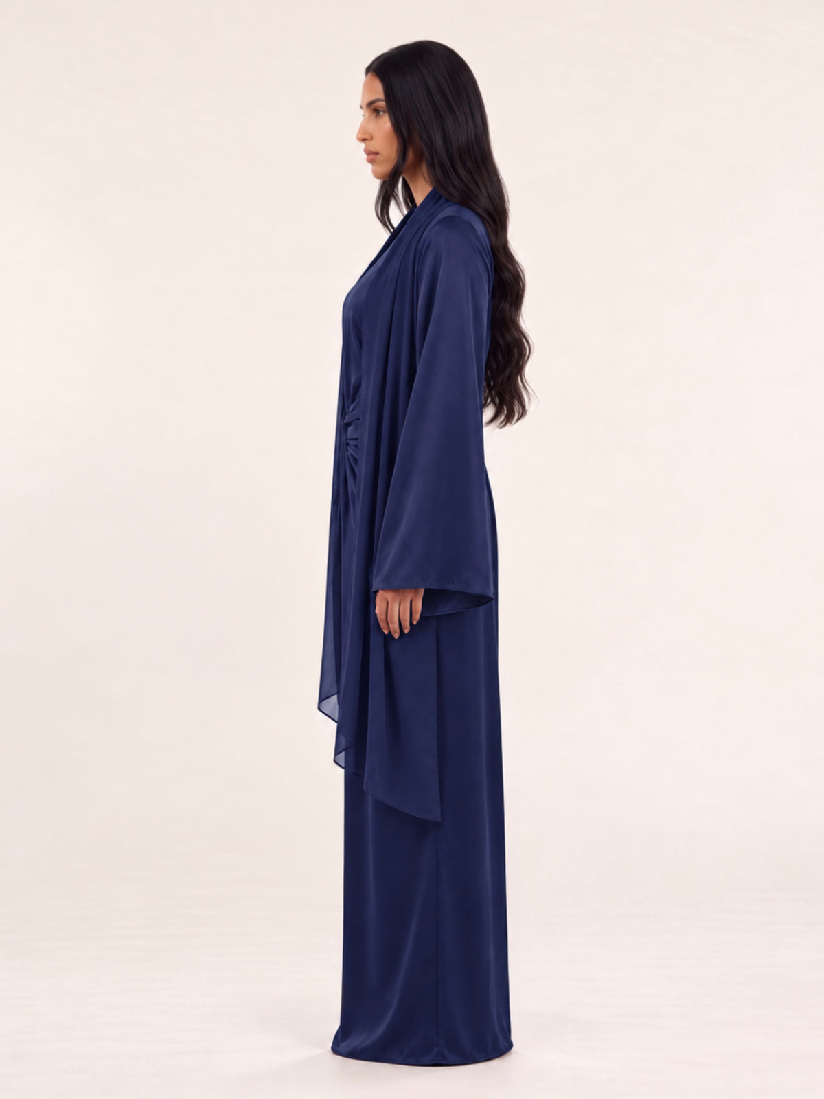 Pre-Order Blue Butterfly Blouse & Skirt Set
