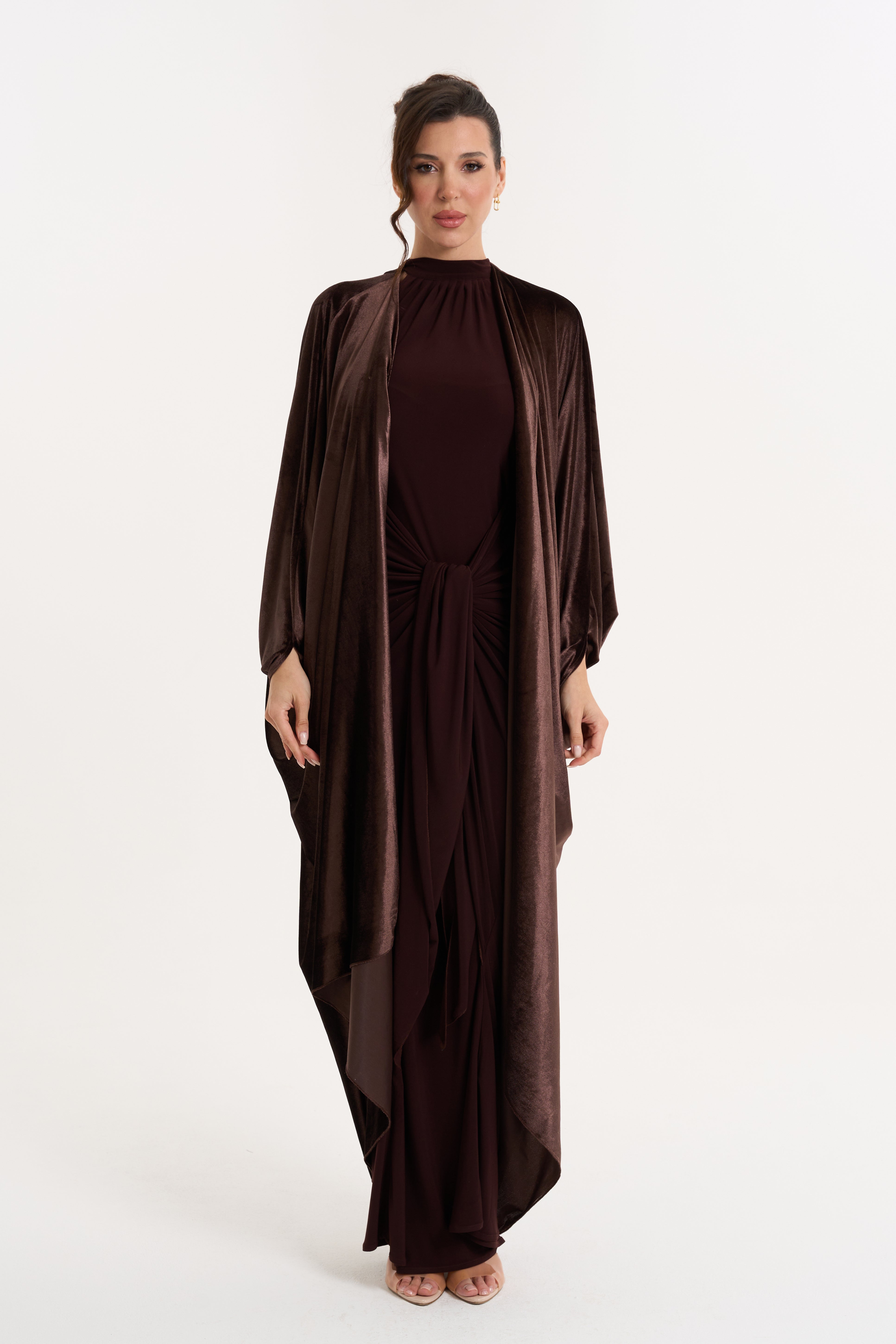Velvet Abaya - Chocolate