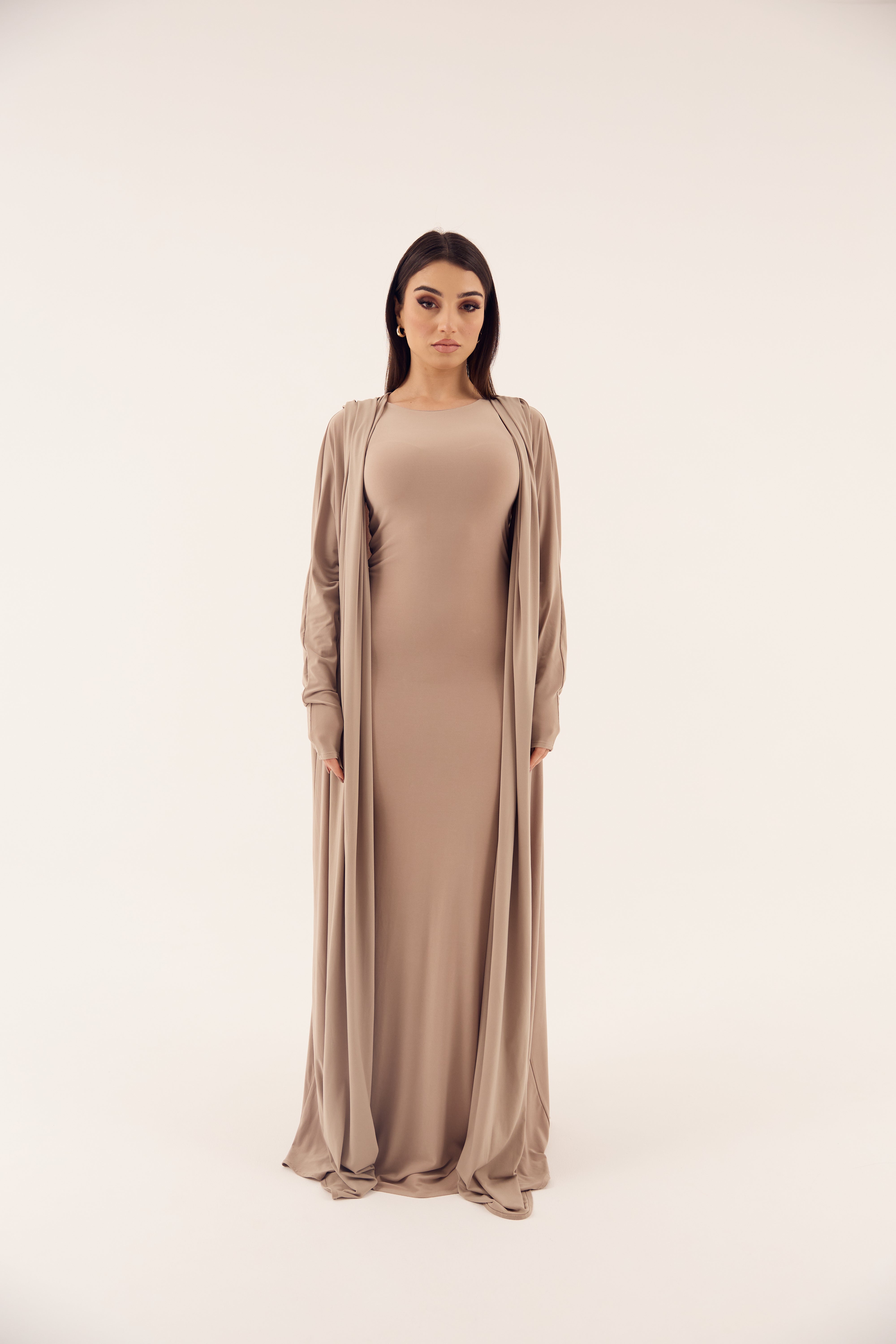 Nude Stretch Abaya